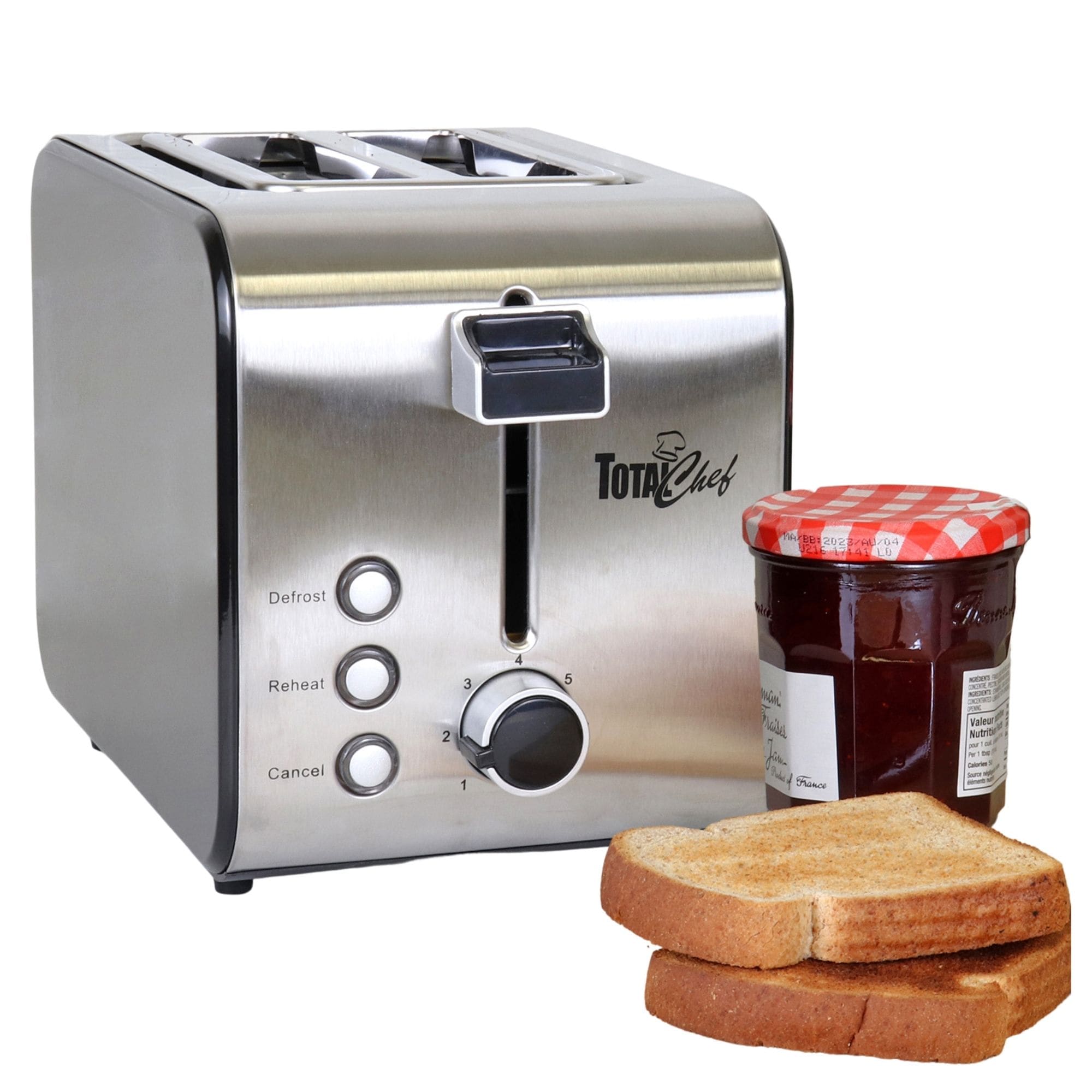 Galanz Retro Wide-Slot 2-Slice 6-Shade Bread Toaster - Red
