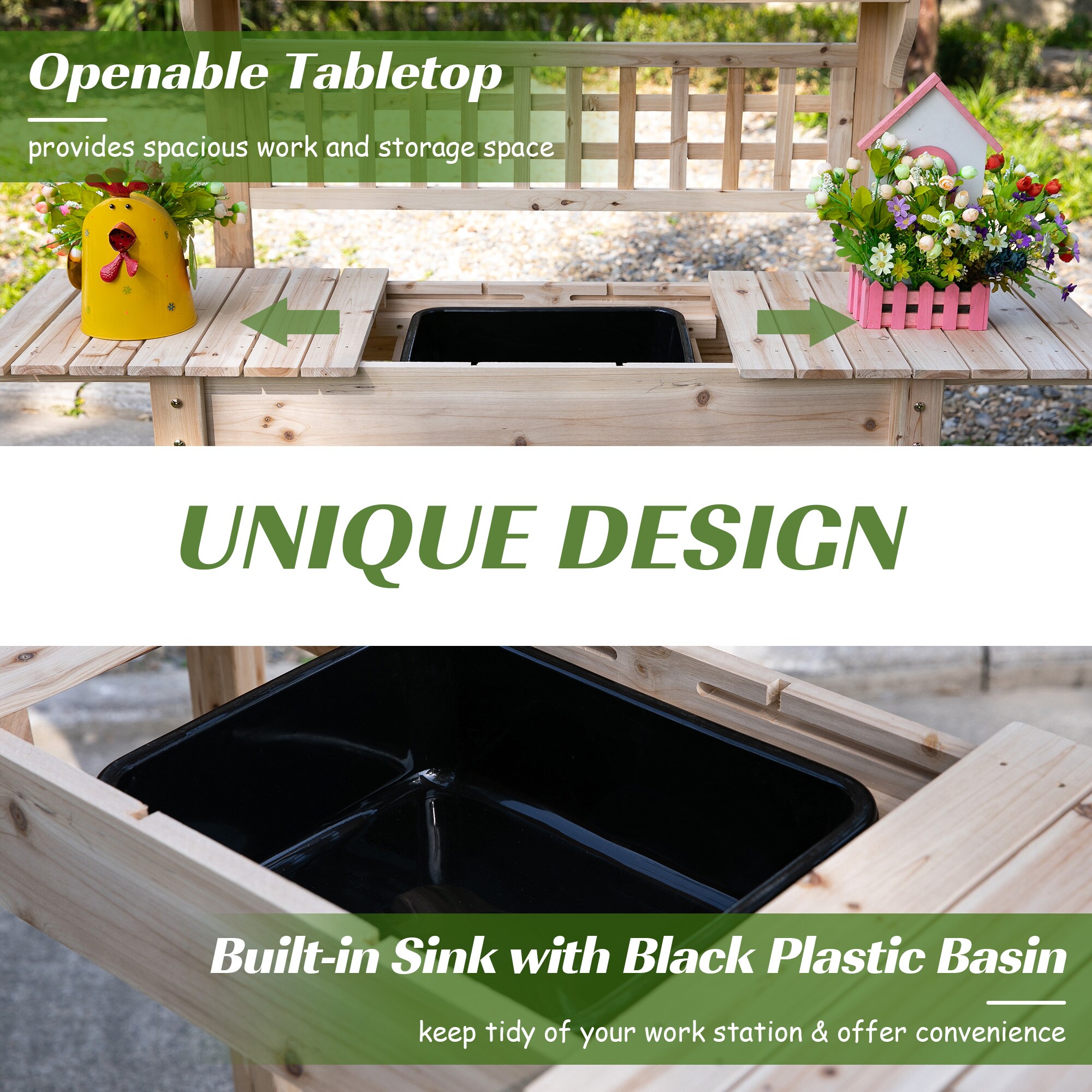 Outsunny 845-449ND Potting-Benches - View #5