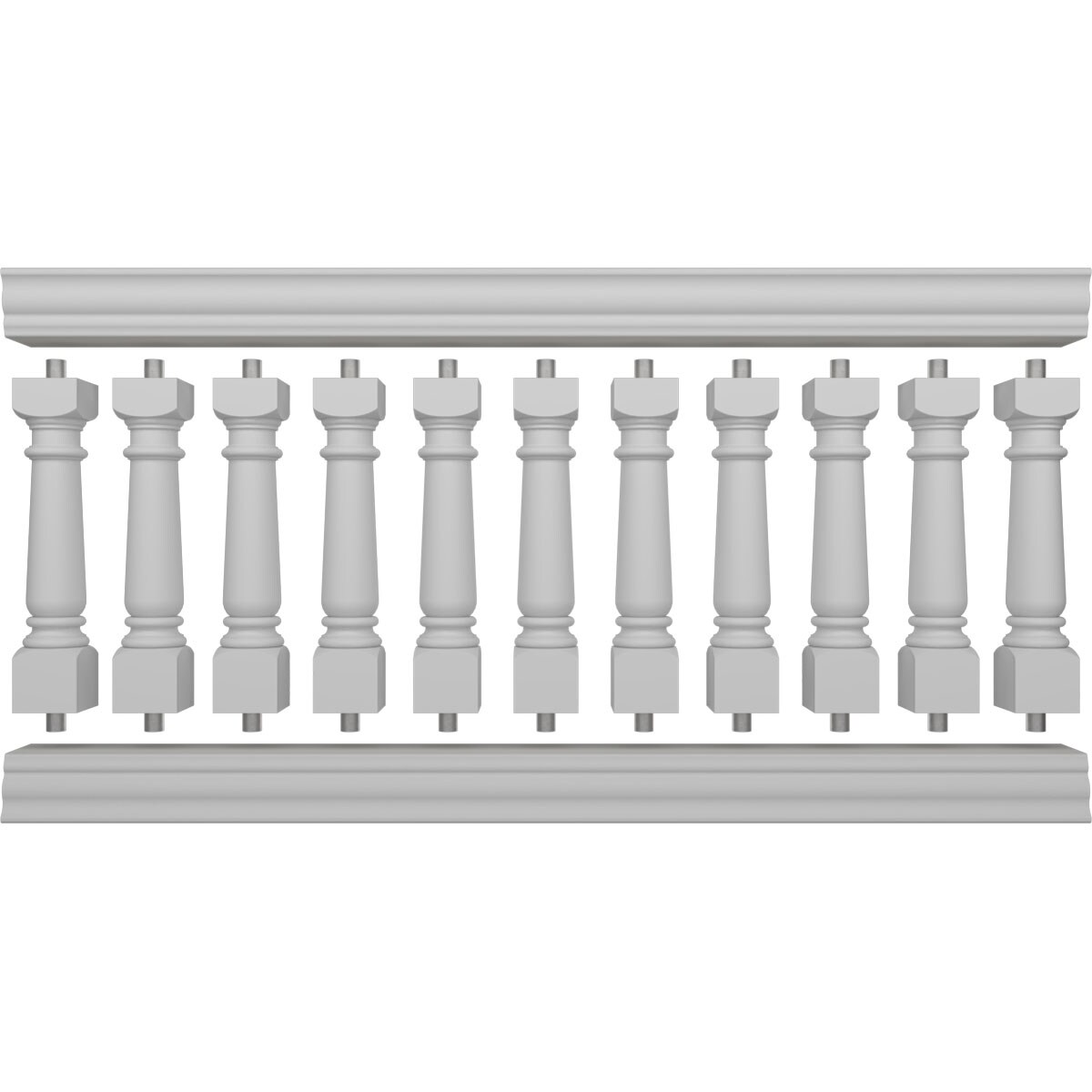 Ekena Millwork BALK40X084WED railings - View #5