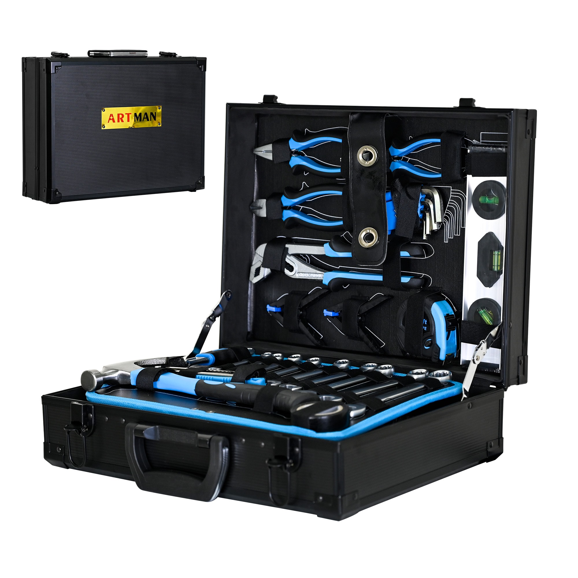 Wooakway Combined Maintenance Tool Suitcase-247 pieces of Basic Home Maintenance Tool Set General Machinery Tool Set Tool Sets with Case Tool Box for Auto Repair and Home Maintenance #FXLS0607-604E15