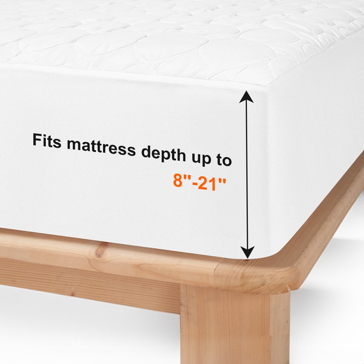 JEAREY JE-LXDRCL-WH-Q Mattress-Covers - View #7