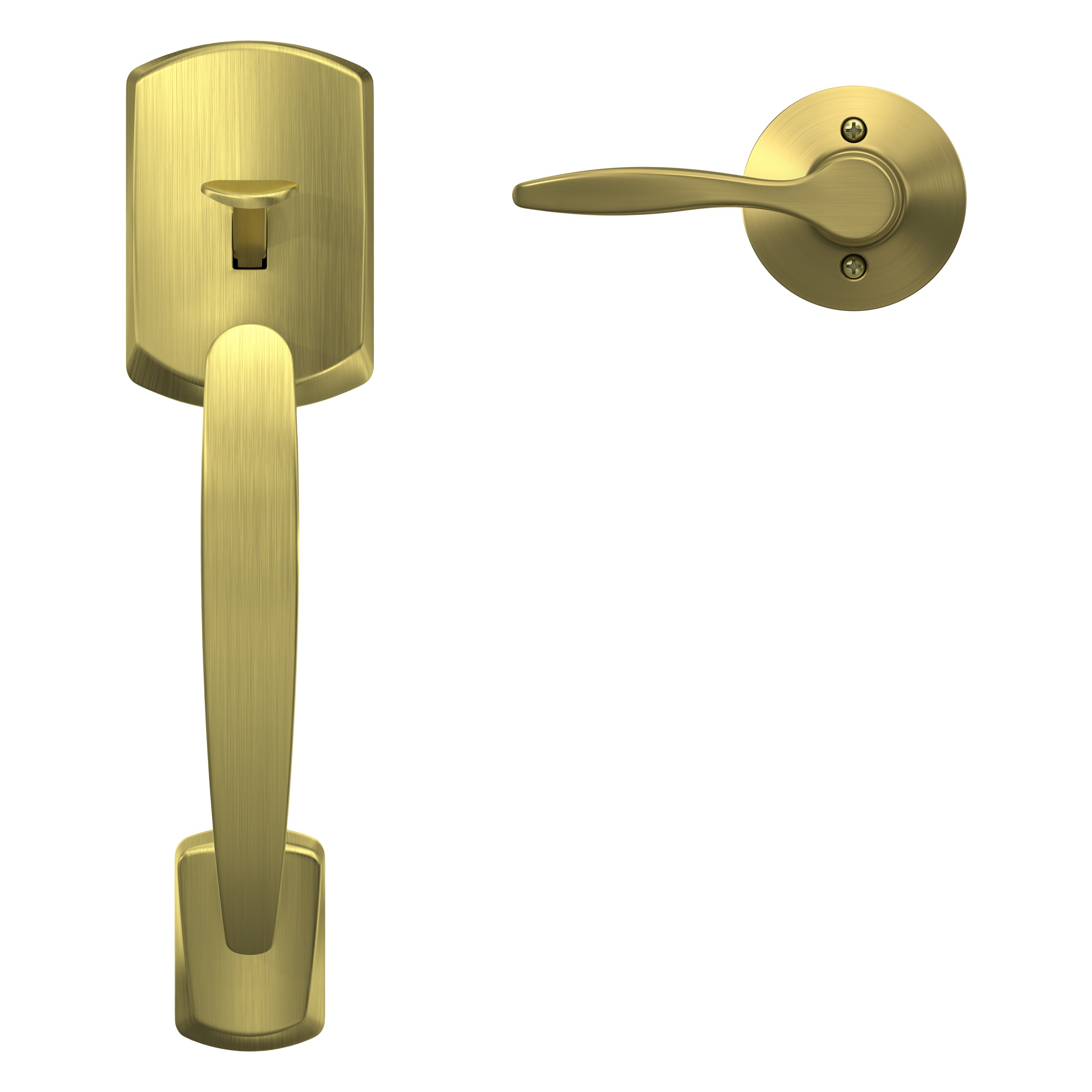 Schlage FE285 DEL 608 GRW RH handlesets - View #2