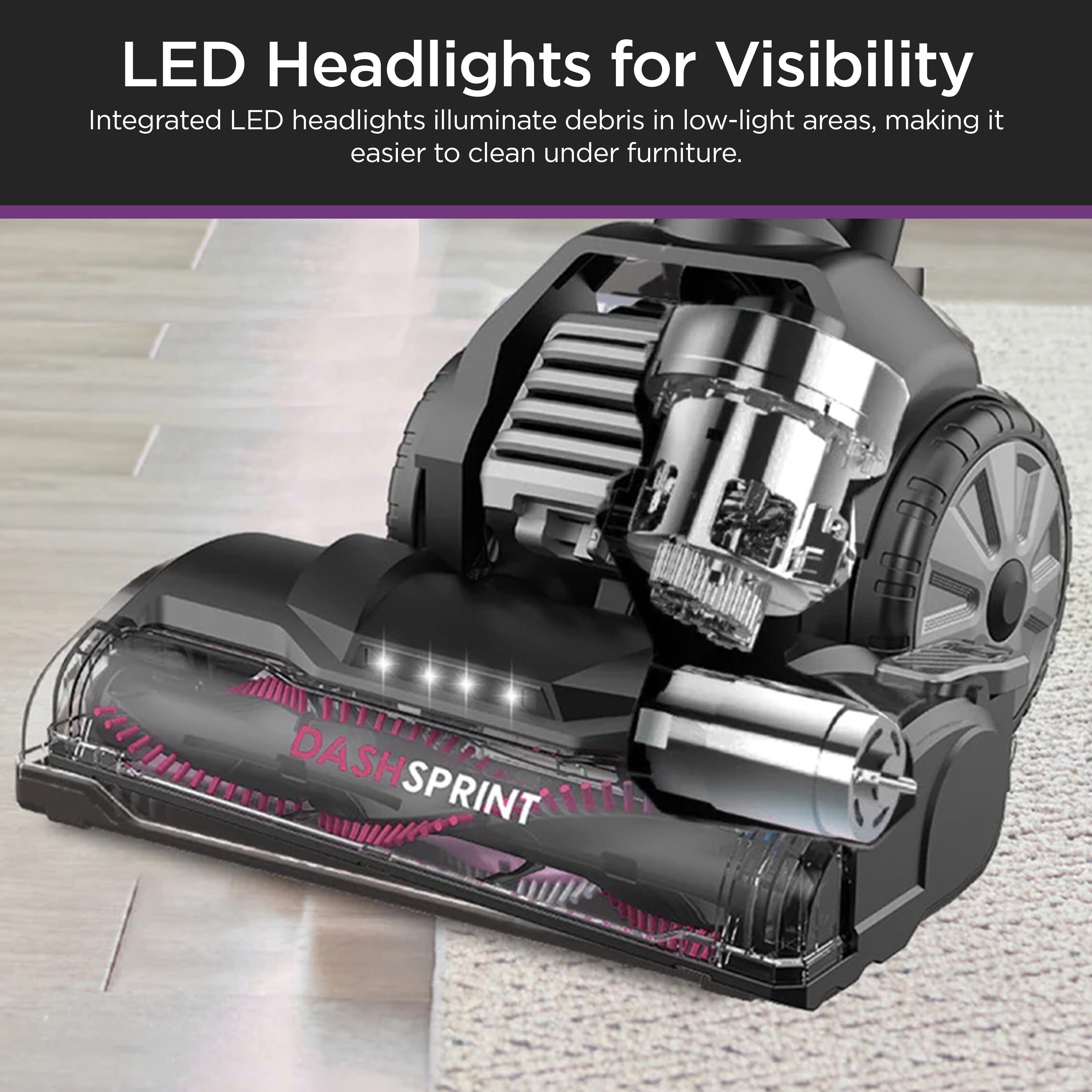 Eureka DashSprint Dual Motor Upright Vacuum with LED Headlights top