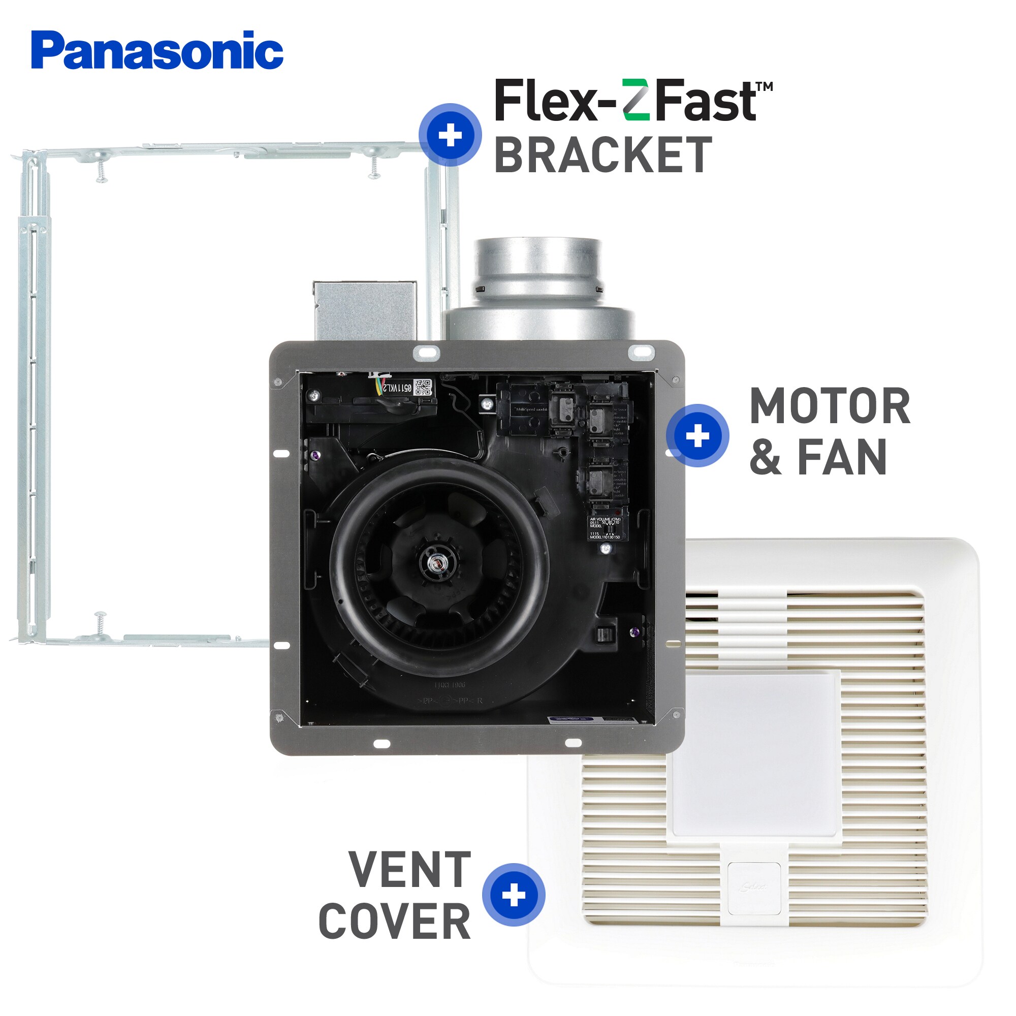 Panasonic WhisperGreen 0.4-Sone 110-CFM White Lighted Bathroom Fan ENERGY  STAR