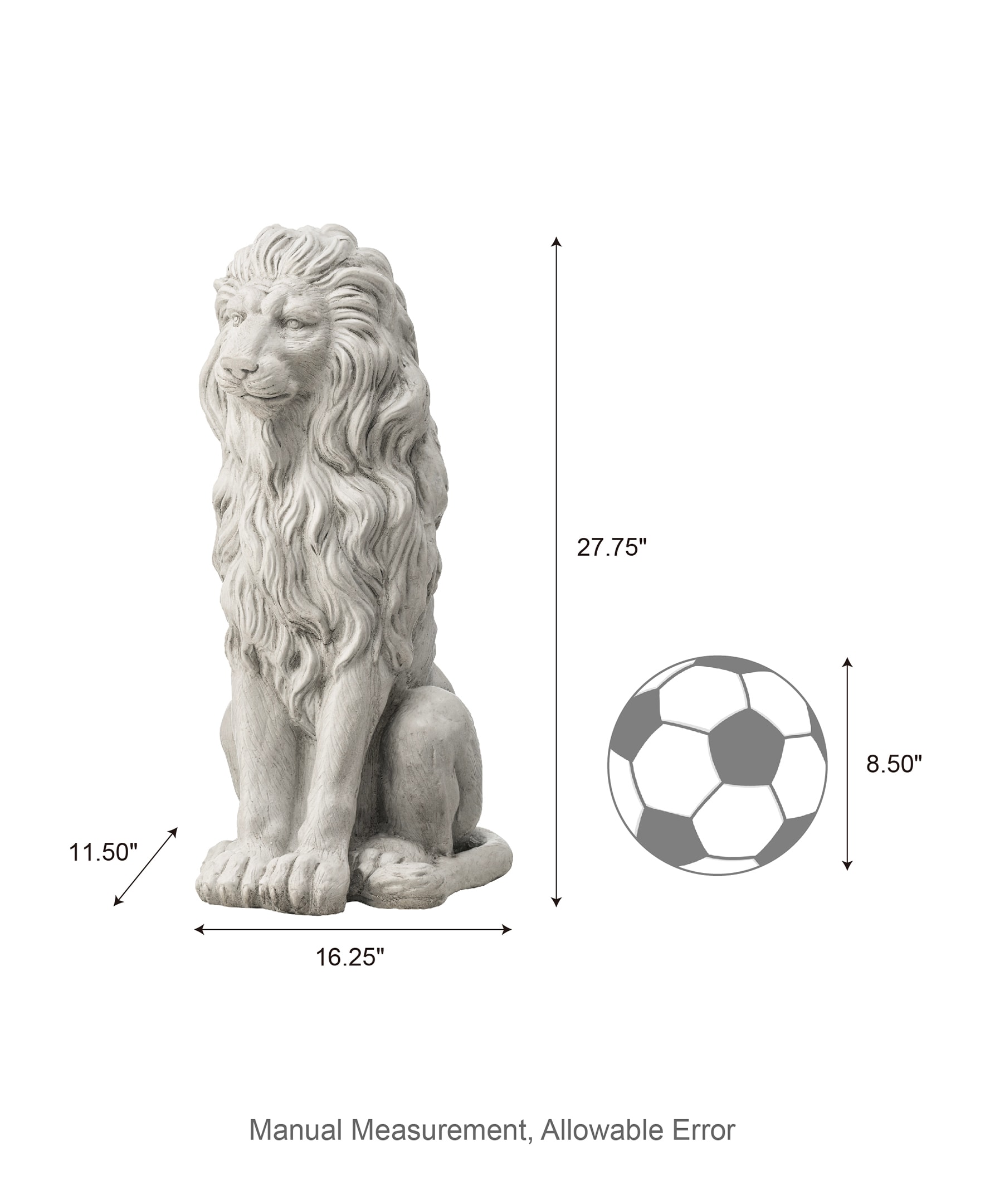 Glitzhome 2025400074 Garden-Statue - View #2