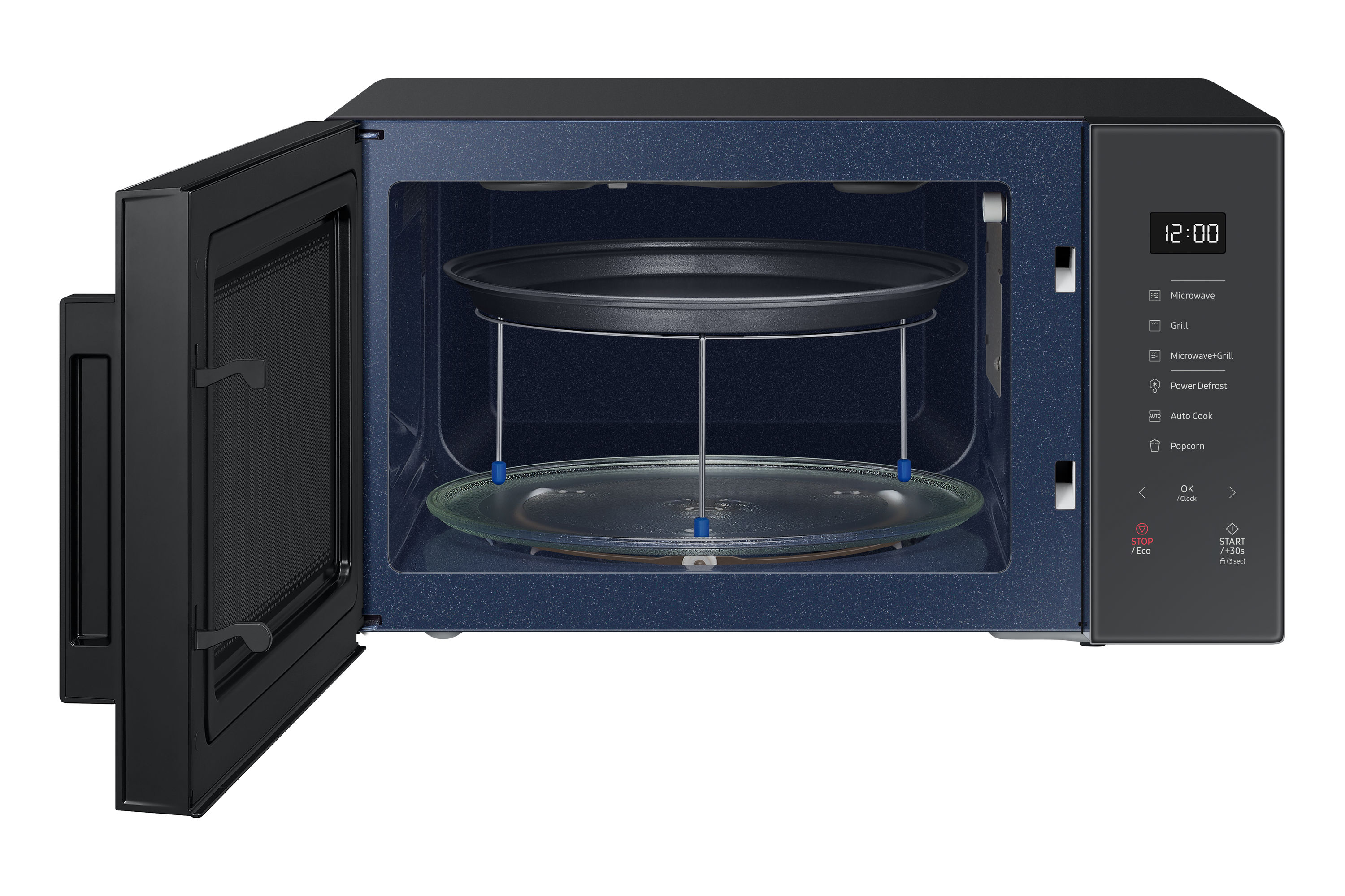 magie Shinkan Natura Samsung 1.1-cu ft 1000-Watt Countertop Microwave (Charcoal) at Lowes.com