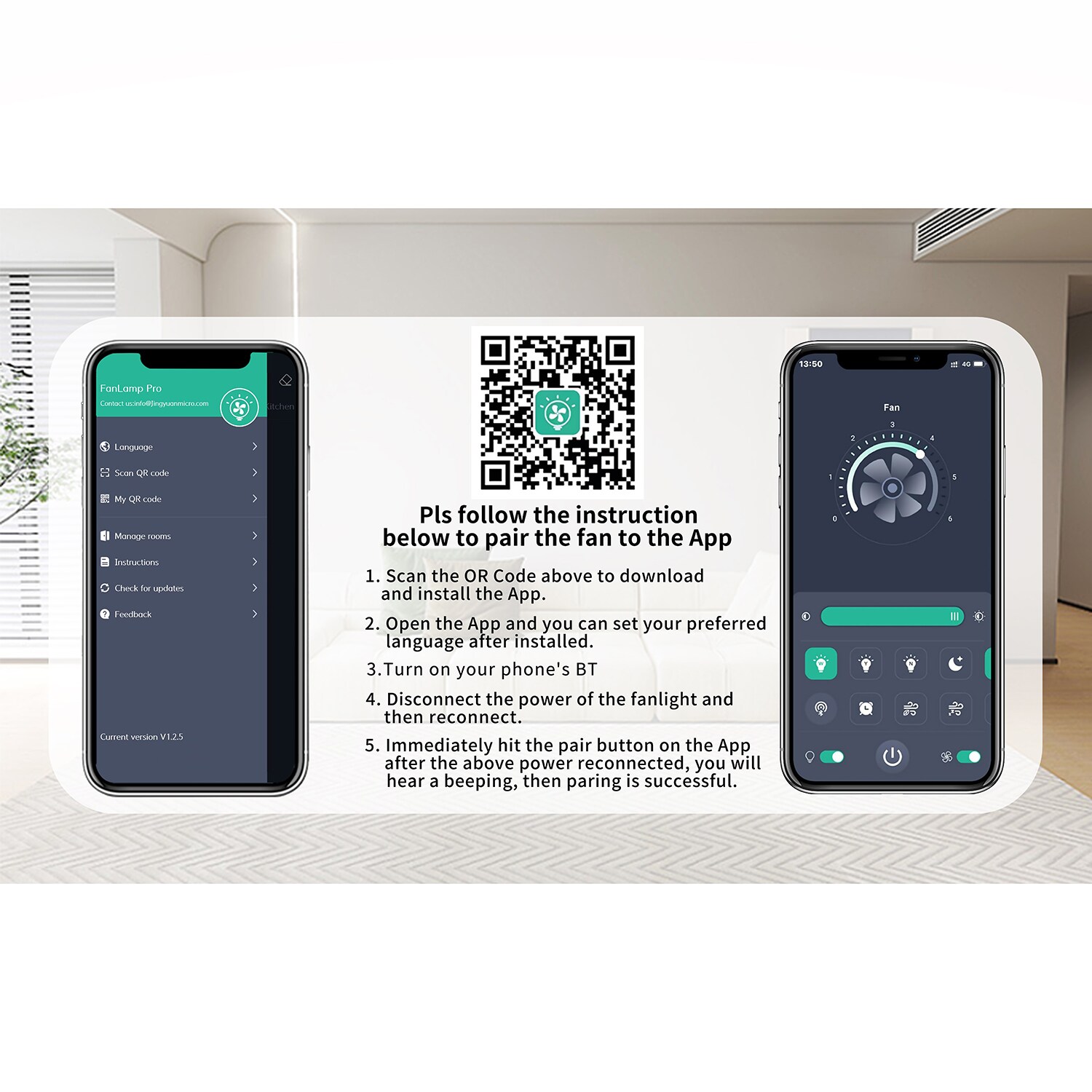 GZMR GR-W1134BRWN Ceiling-Fans - View #7