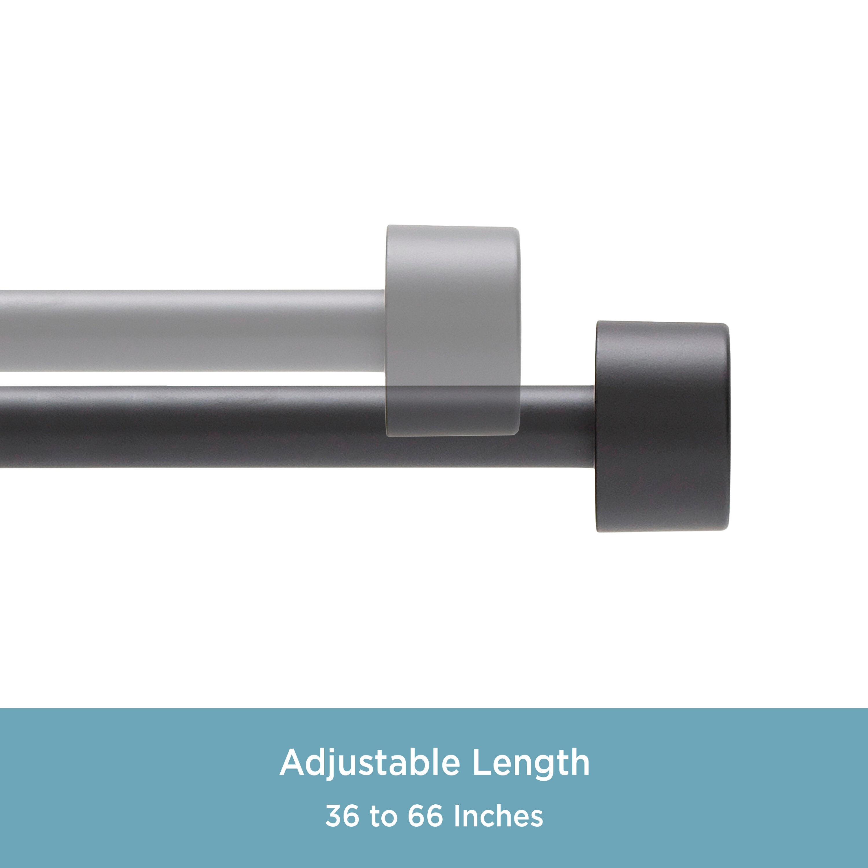 Kenney Cartwright 5/8" Standard Decorative Window Curtain Rod
