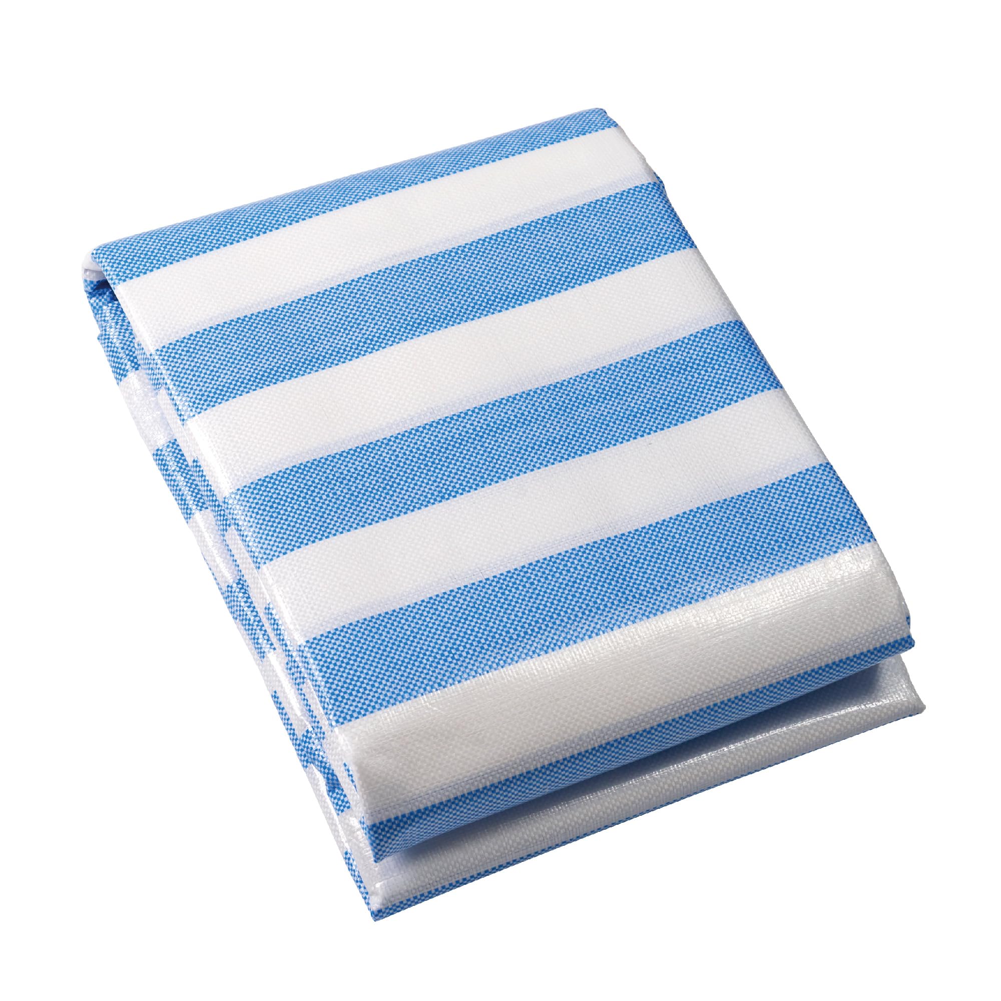 Yichuhaoxi  Blue White Striped Tarp Waterproof 10x20 Feet 12mil Heavy Duty UV Resistant Weatherproof Cover for Outdoor Use