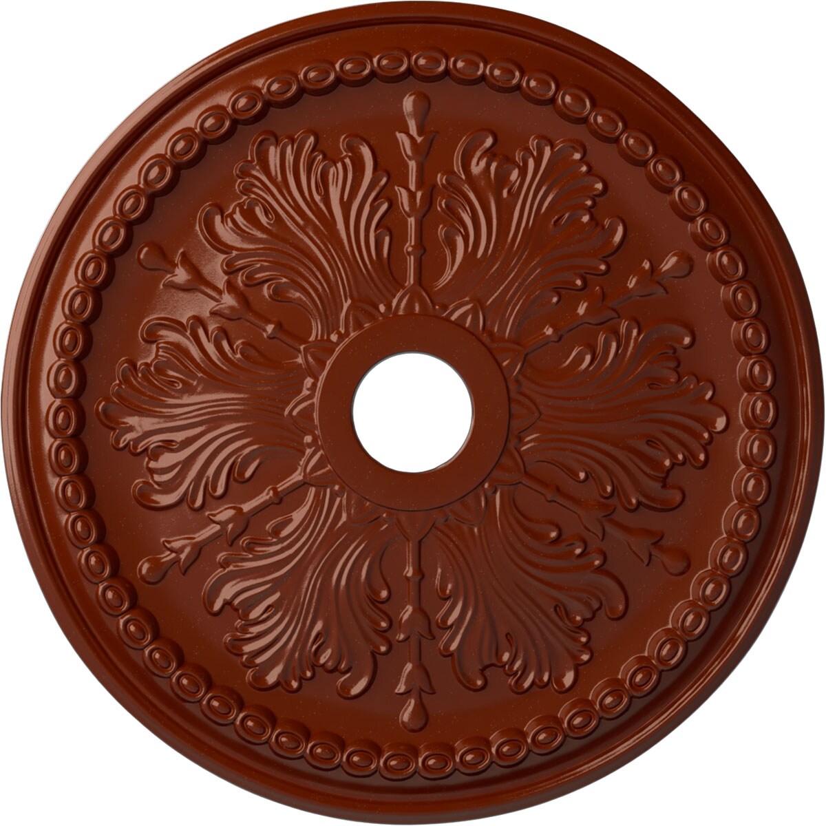 Ekena Millwork CM27WIFIF Winsor 27.5-in W x 27.5-in L Painted Firebrick Polyurethane Whole Ceiling Medallion