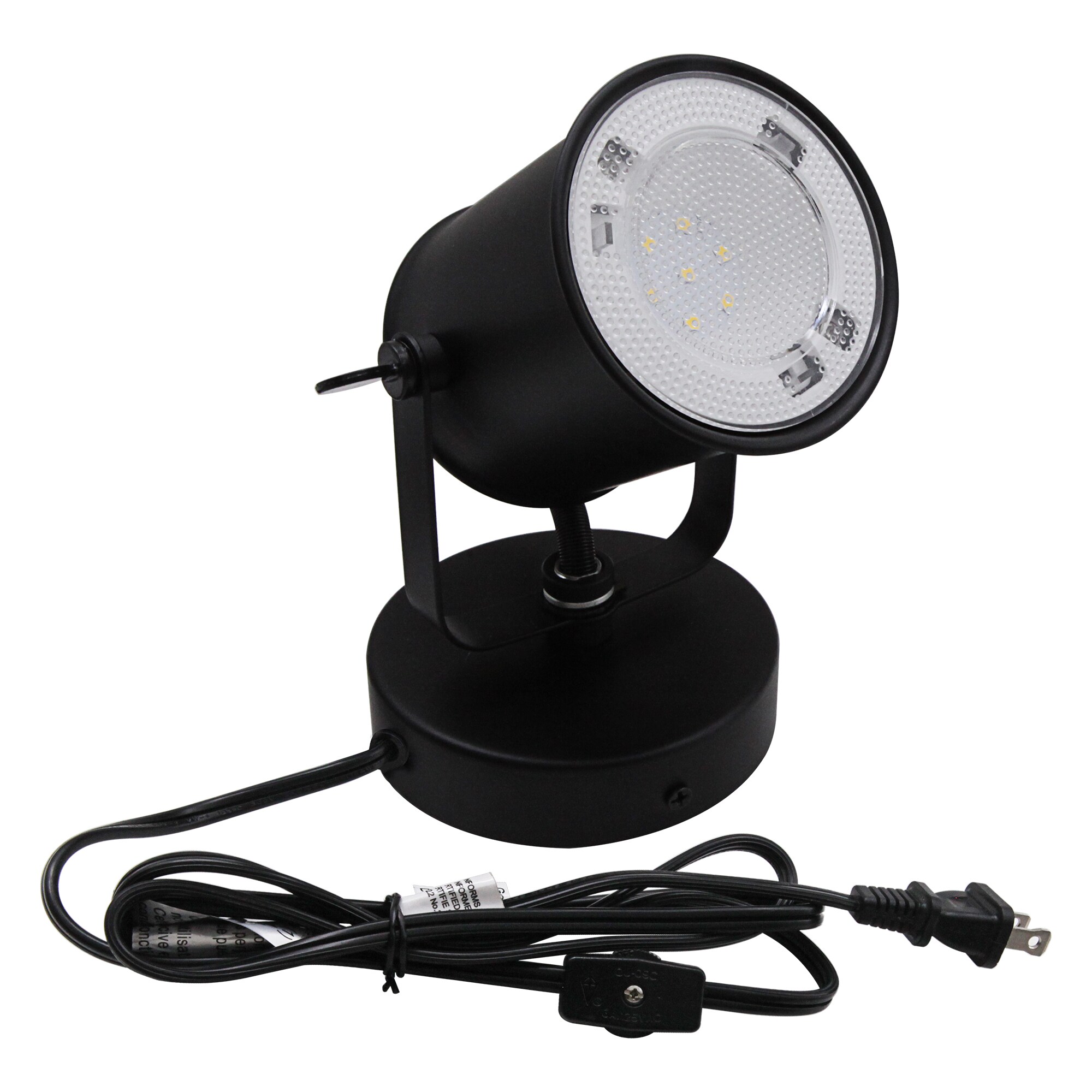 Lucere ST010505N-840BK Desk Lamp 5.5-in Adjustable Black Standard Desk Lamp with Metal Shade