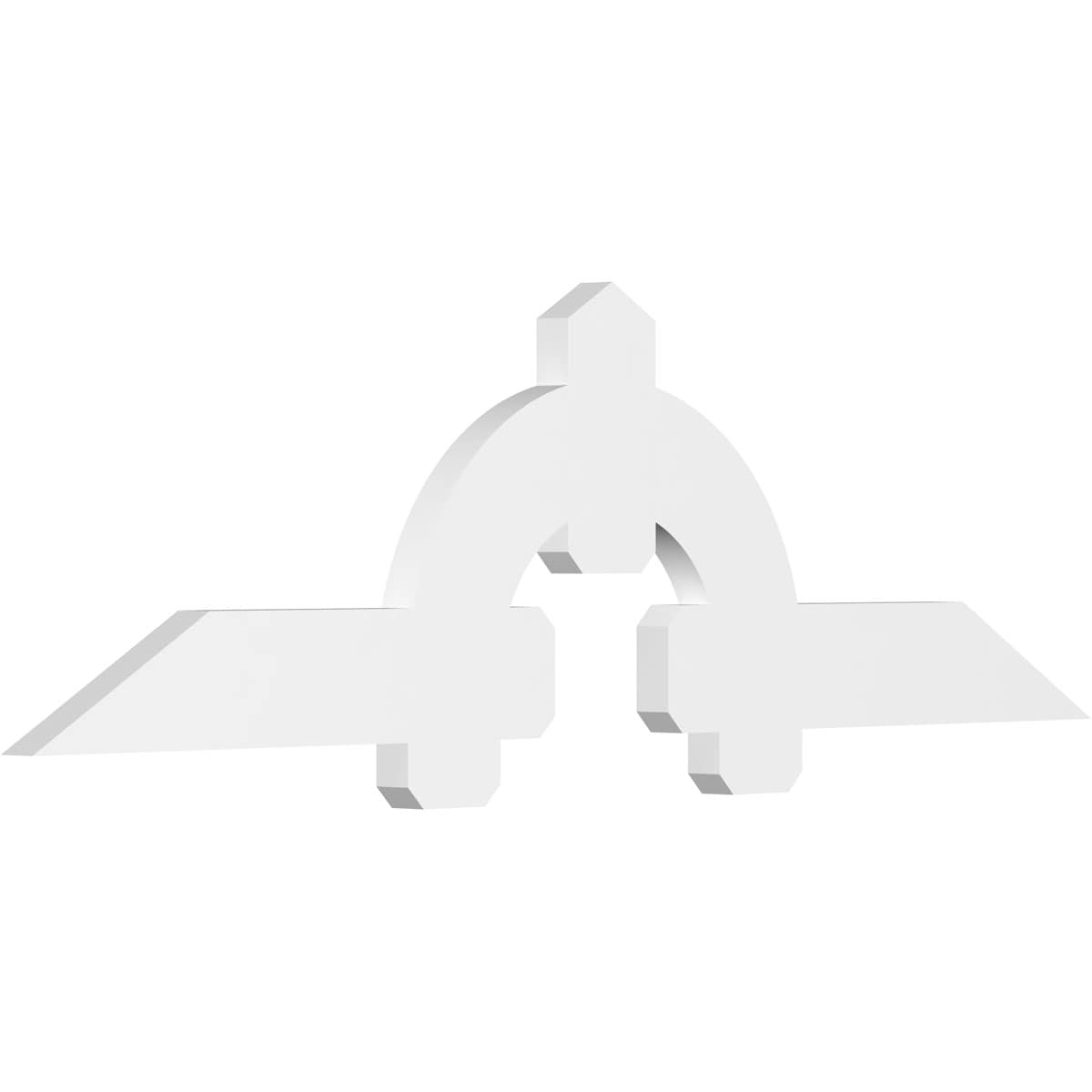 Ekena Millwork GBP072X21X0206ERI00 Ericson White PVC Gable bracket