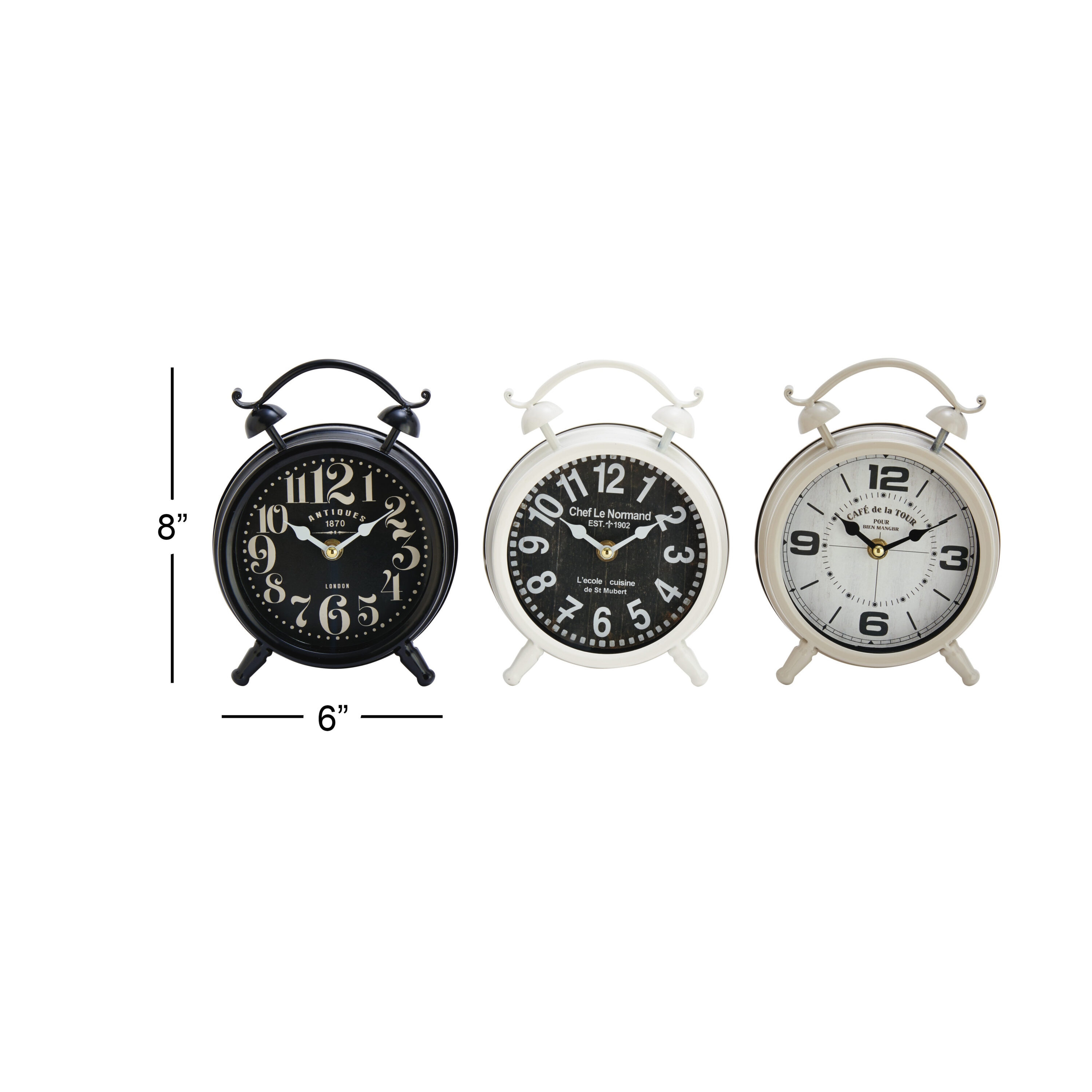 Grayson Lane Analog Round Tabletop Vintage in the Clocks department at ...