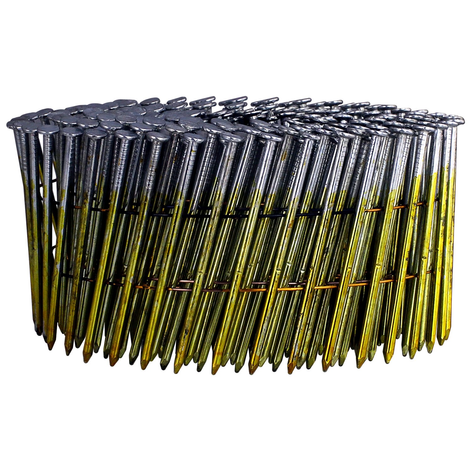FREEMAN SNSSG92-225WC 15 Degree 2-1/4" Wire Collated Galvanized Smooth Shank Coil Siding Nails (3600-Count)