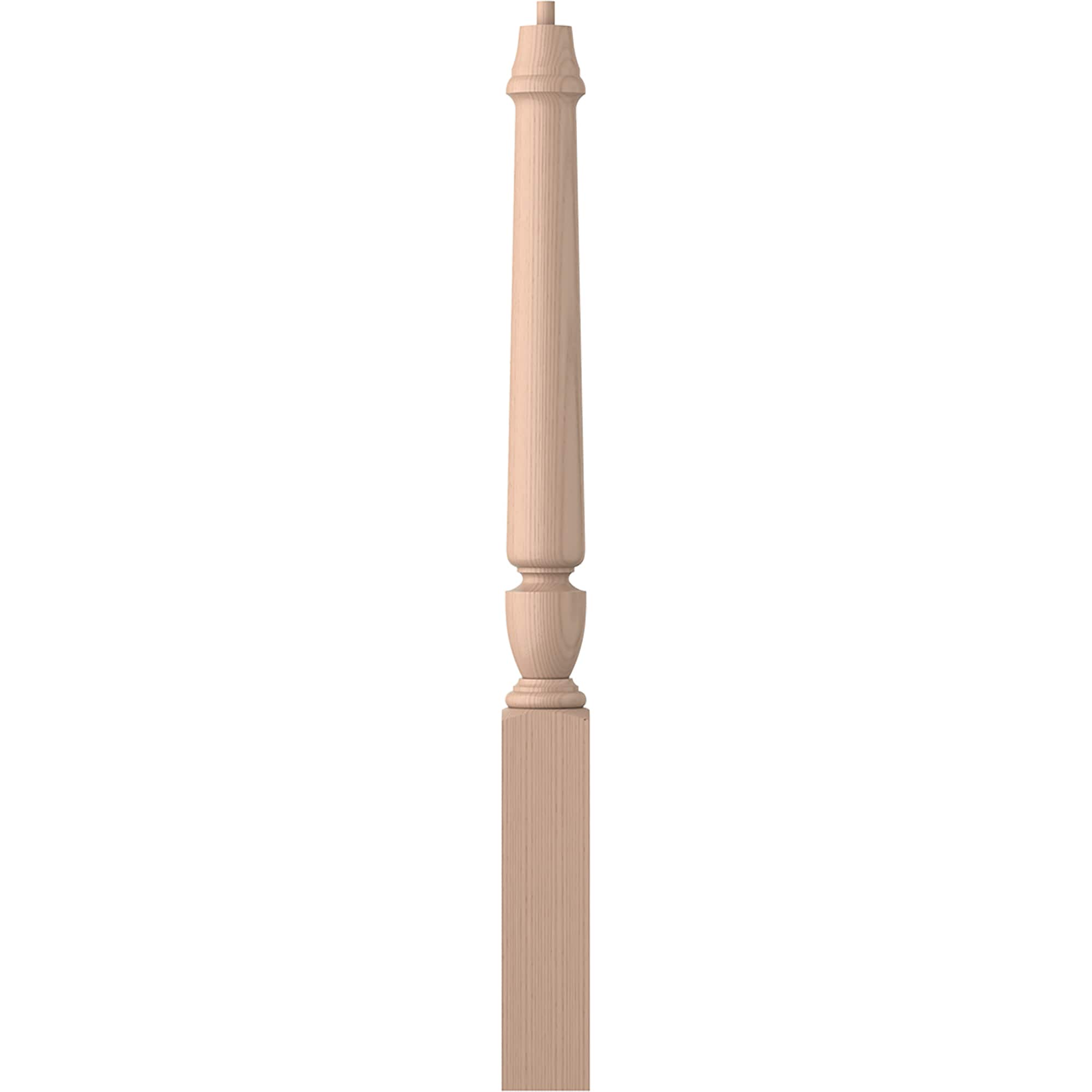 L.J. Smith Stair Systems LJP-3010-M Regent 3.5-in x 43-in Unfinished Maple Starting Stair Newel Post