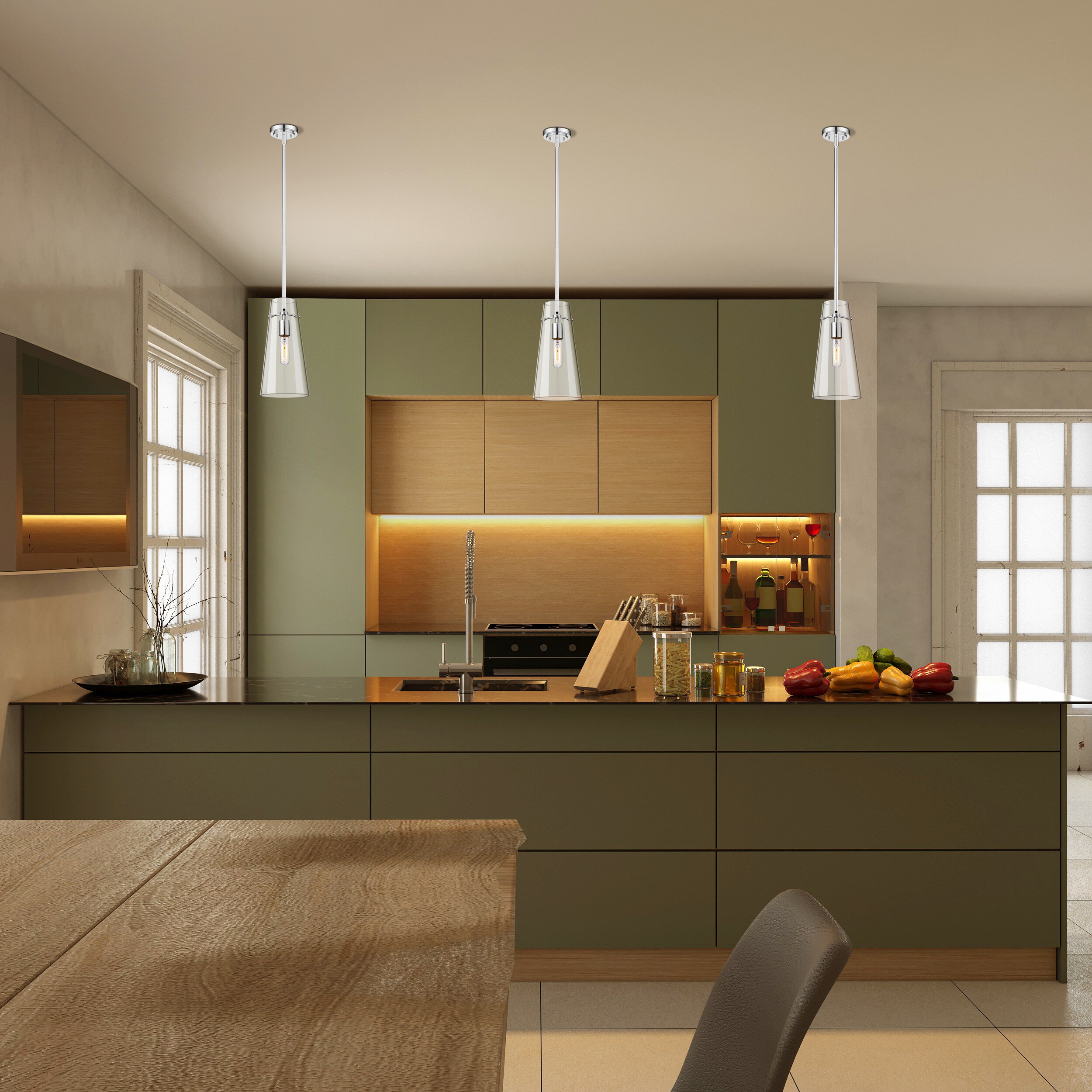 Z-Lite 7508P-ROD-CH Pendant-Lights - View #3