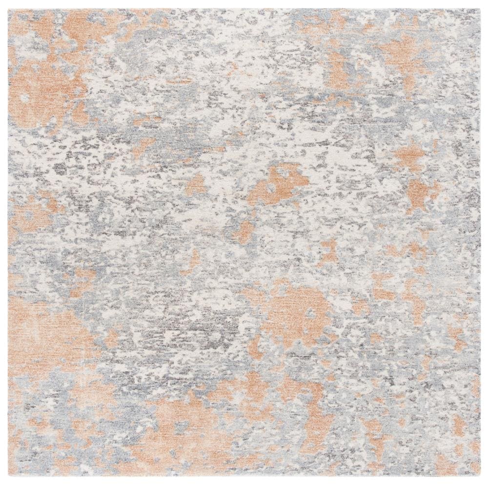 Heirloom Gray 6' Square Hand-Tufted Wool & Viscose Rug