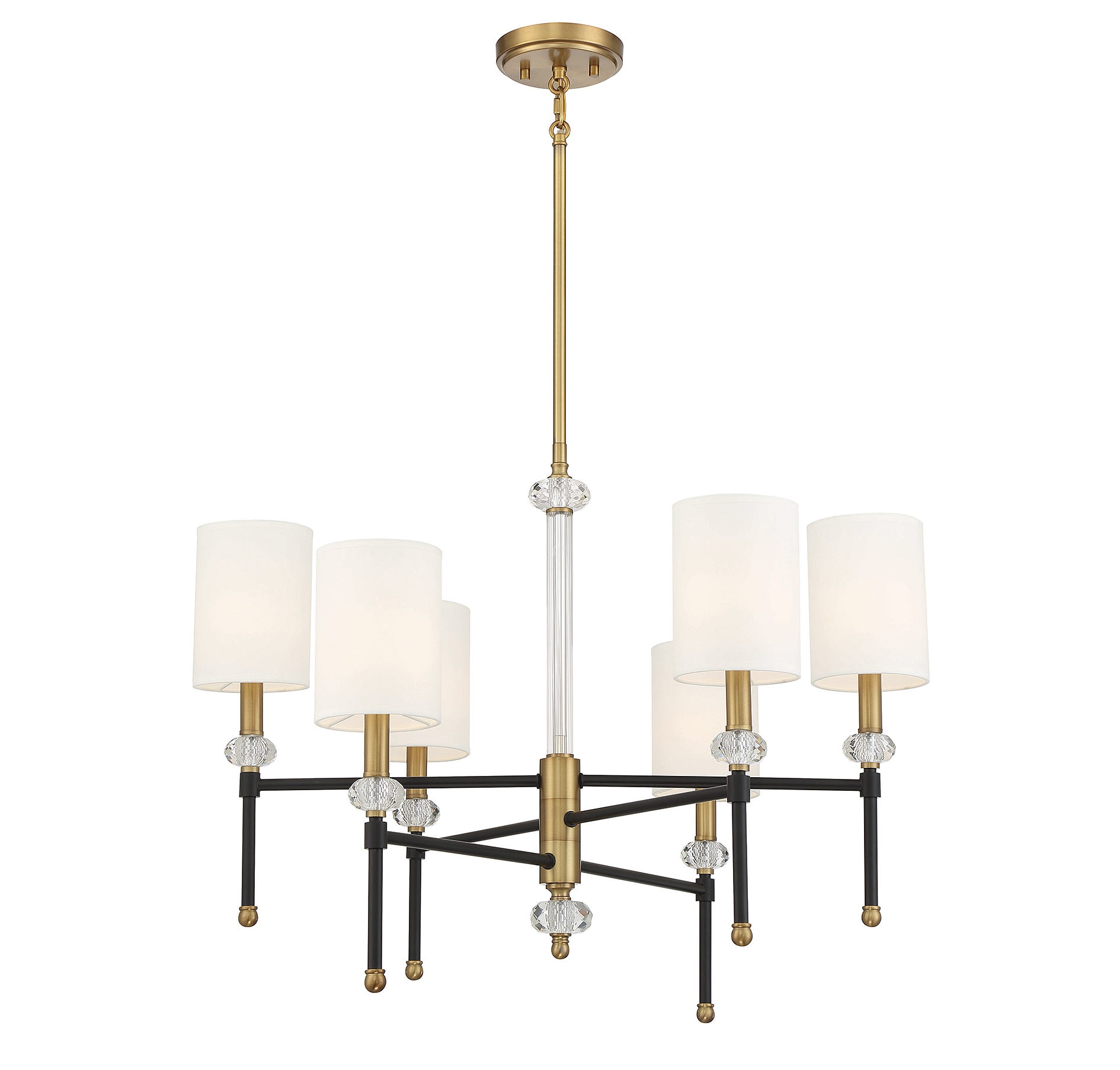 Savoy House Tivoli 6-Light Matte Black Modern/Contemporary Chandelier 1 ...