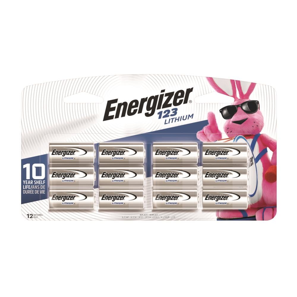 Energizer Lithium CR123 Digital Camera Batteries (12-Pack) in the Device  Replacement Batteries department at