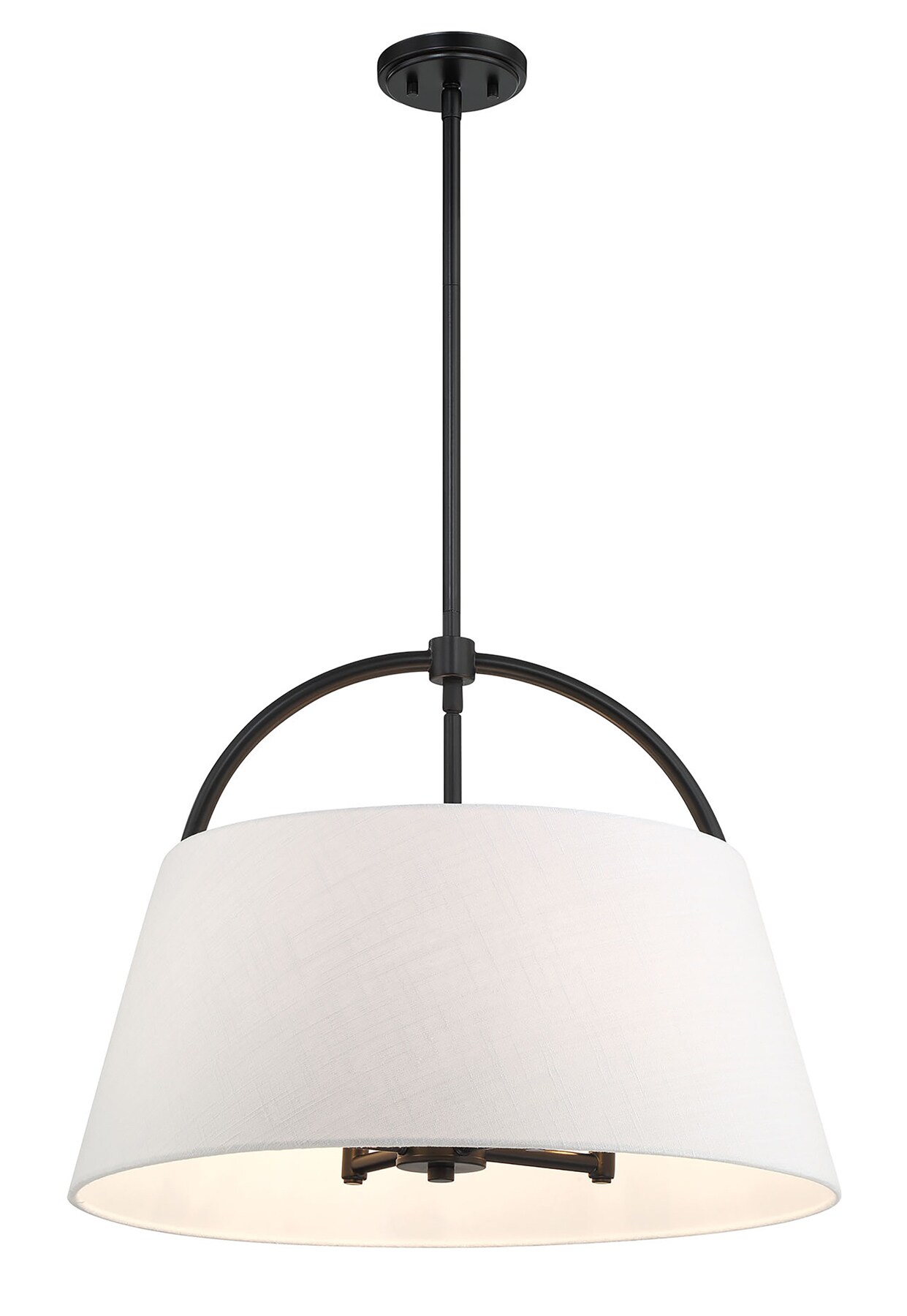 Minka Lavery Headington 4-Light Black Modern/Contemporary Drum Led ...