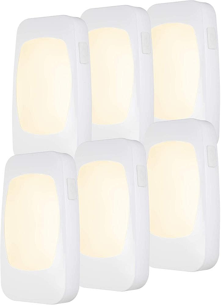 Uitvoerder Elementair zwemmen Energizer 6-Pack White LED Power Failure Auto On/Off Night Light in the  Night Lights department at Lowes.com