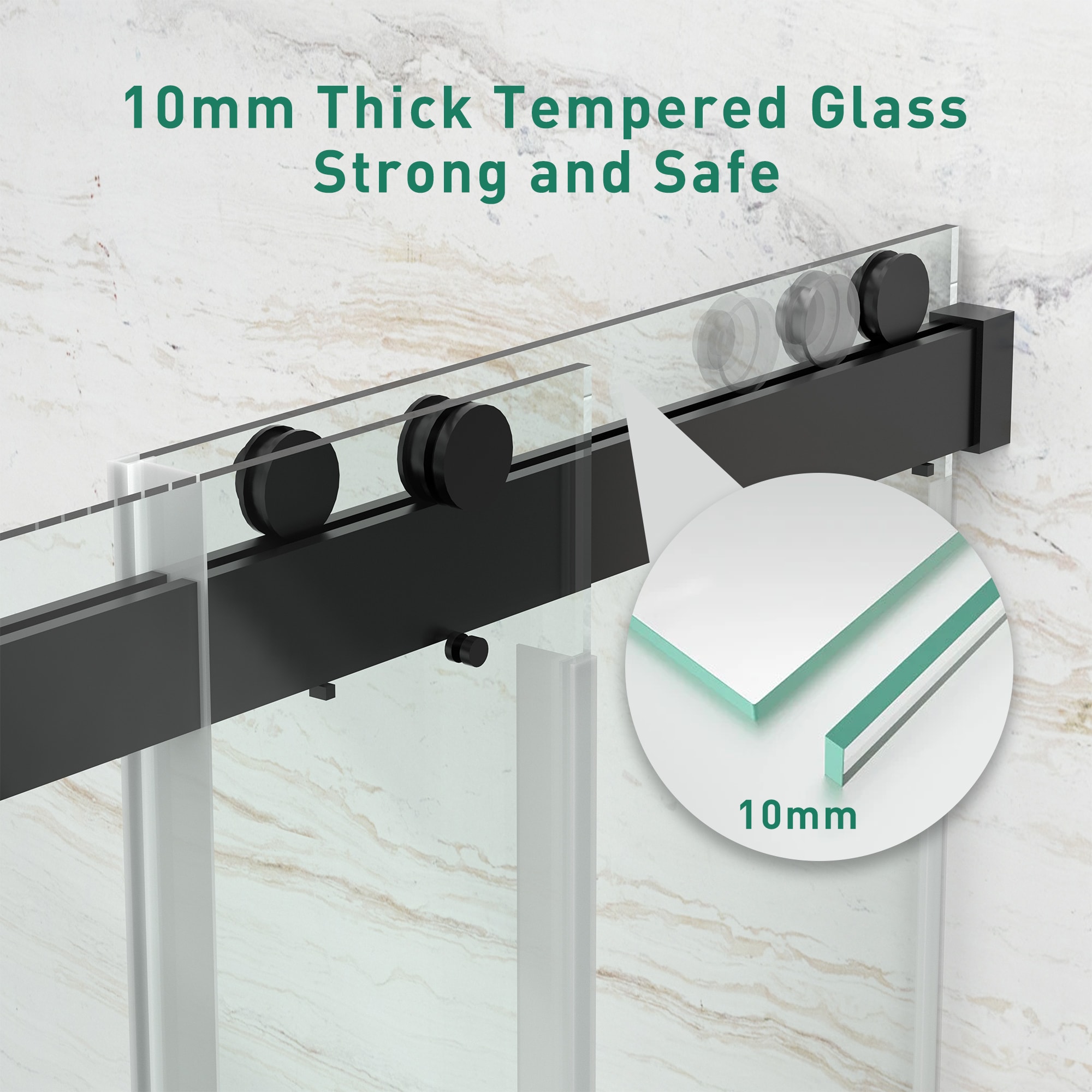 WELLFOR GIJ-SD02-60MB Shower-Doors - View #7