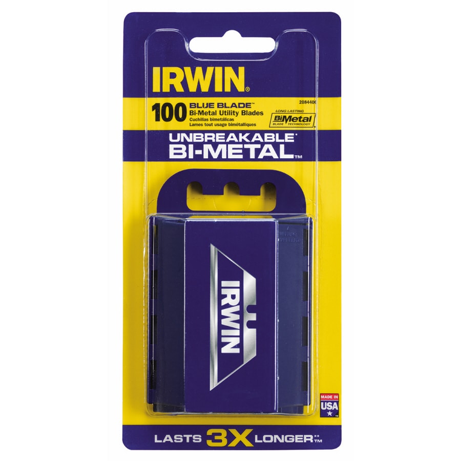 IRWIN 2084400 Bi-MetalUtility Razor Blade(100-Pack)