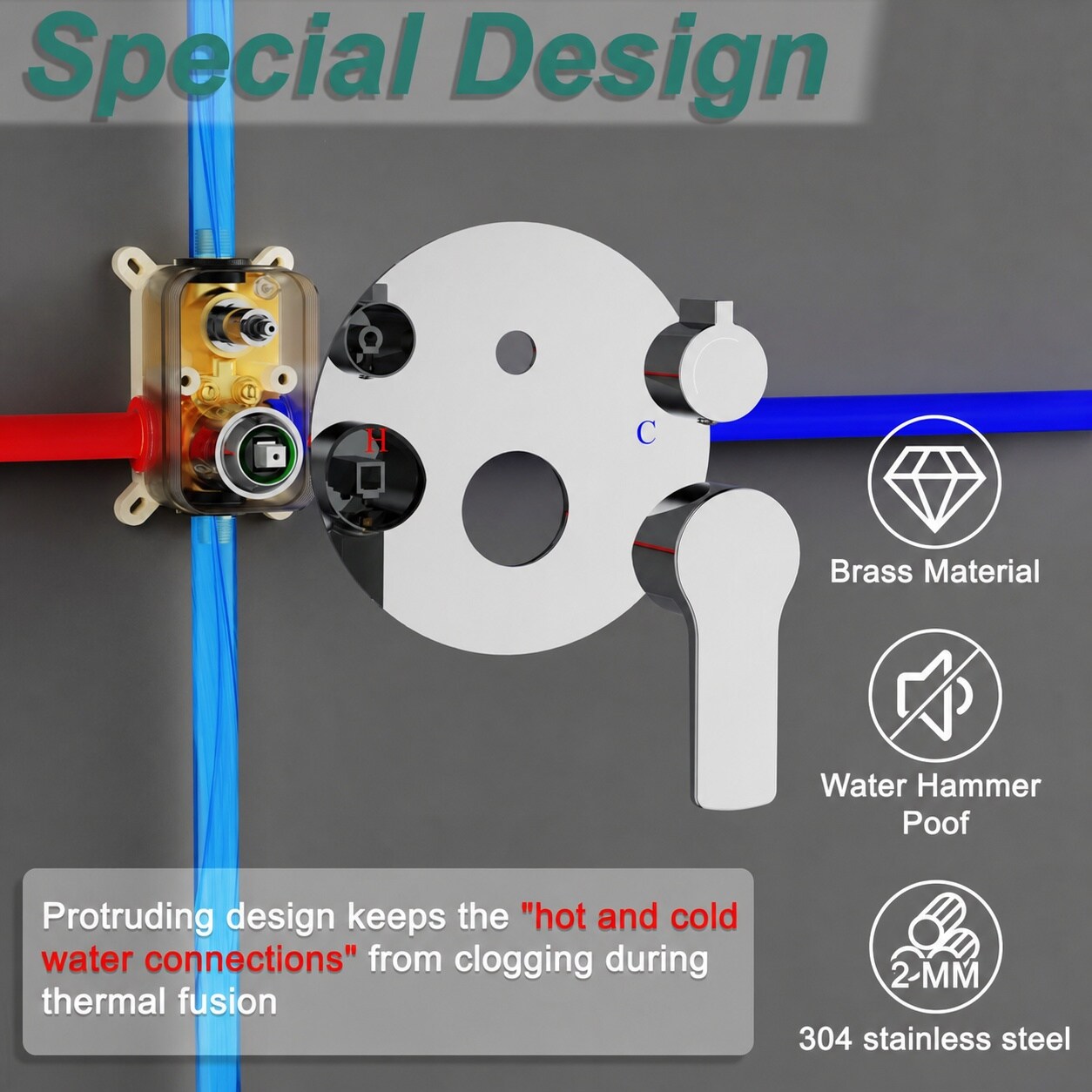 Yichuhaoxi LYI0627Y108 Showerhead-Bar-Panels - View #4