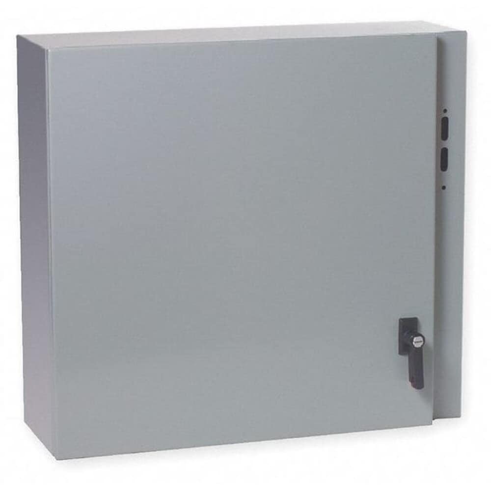 WIEGMANN  1/4 Turn Latch Electrical Enclosures 20 in H 8 in D 22 in W 12 13 3R 4 Steel