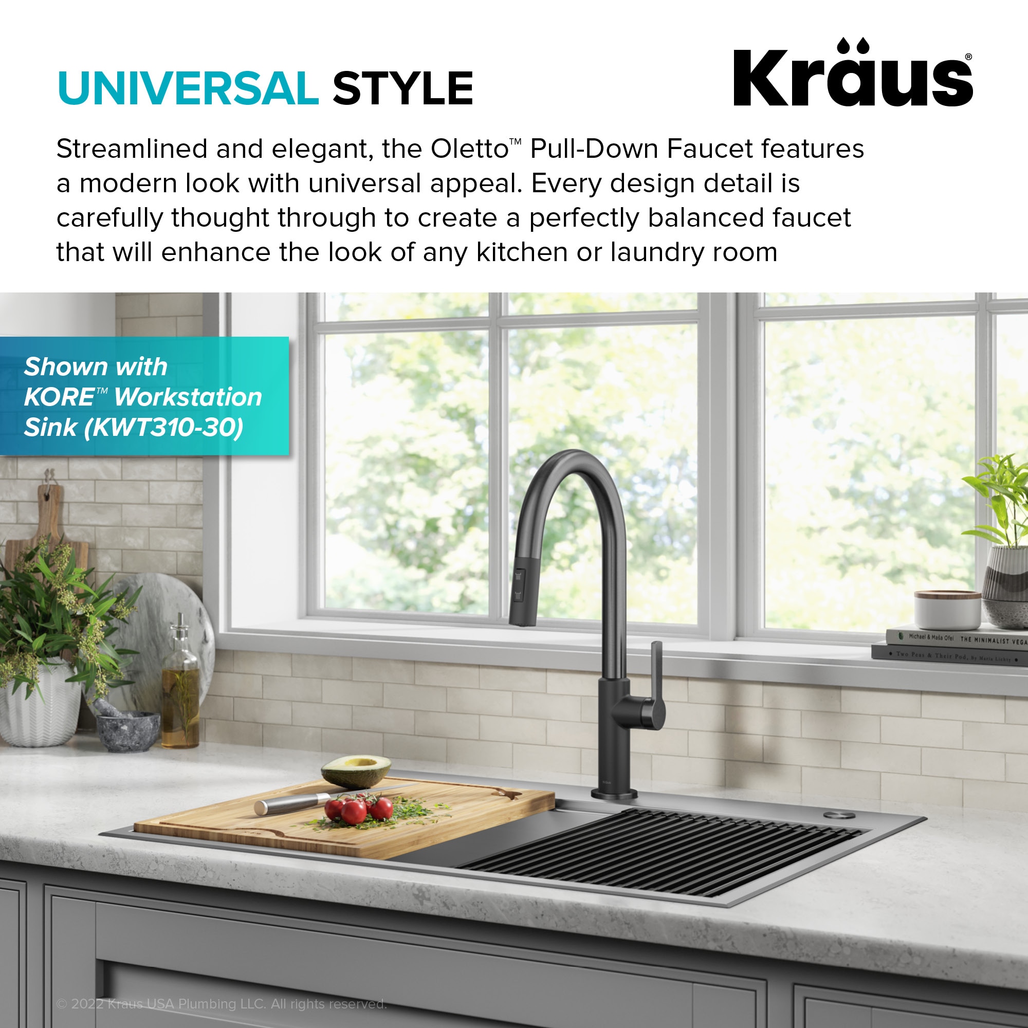 Kraus KPF-2820MBSFSB Kitchen-Faucets - View #5