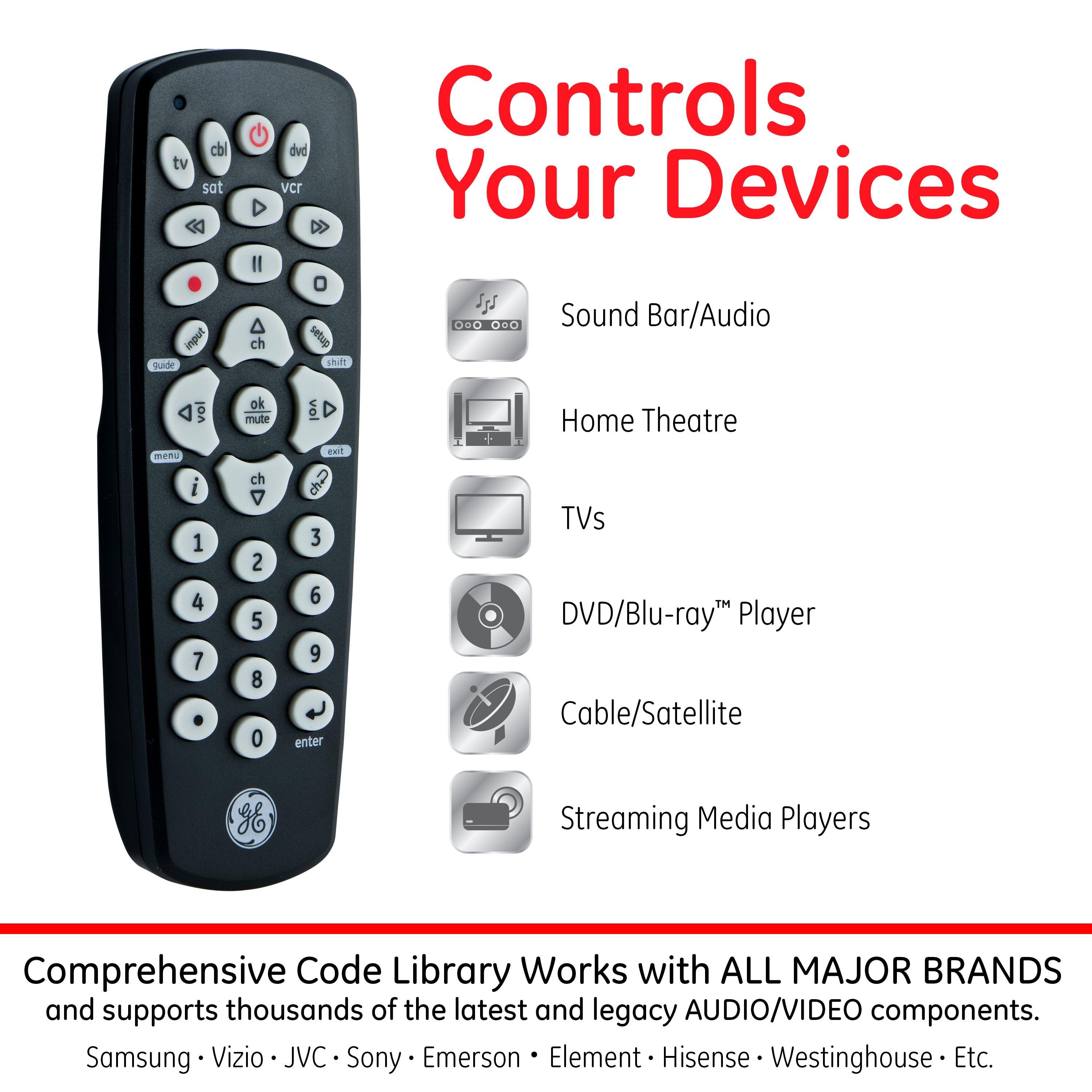 GE 24991 Multimedia-Remote-Controls - View #2