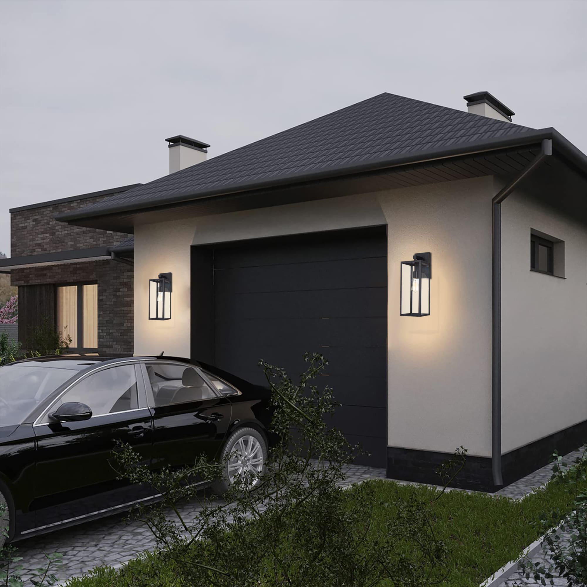 Hukoro 2FL17902-BK Outdoor-Wall-Lighting - View #8