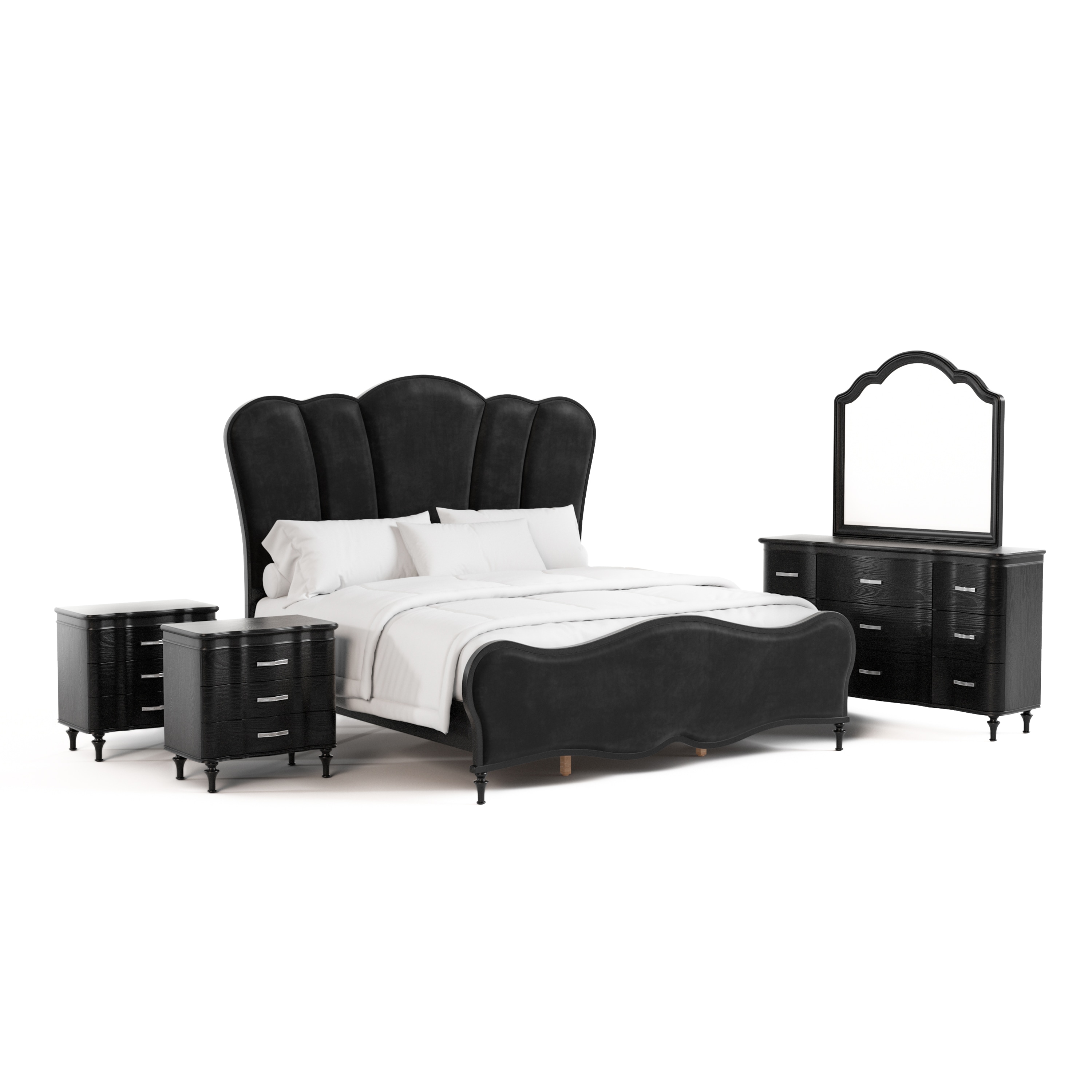 Furniture of America IDF7416BK-Q-NDM Bedroom-Sets - View #2