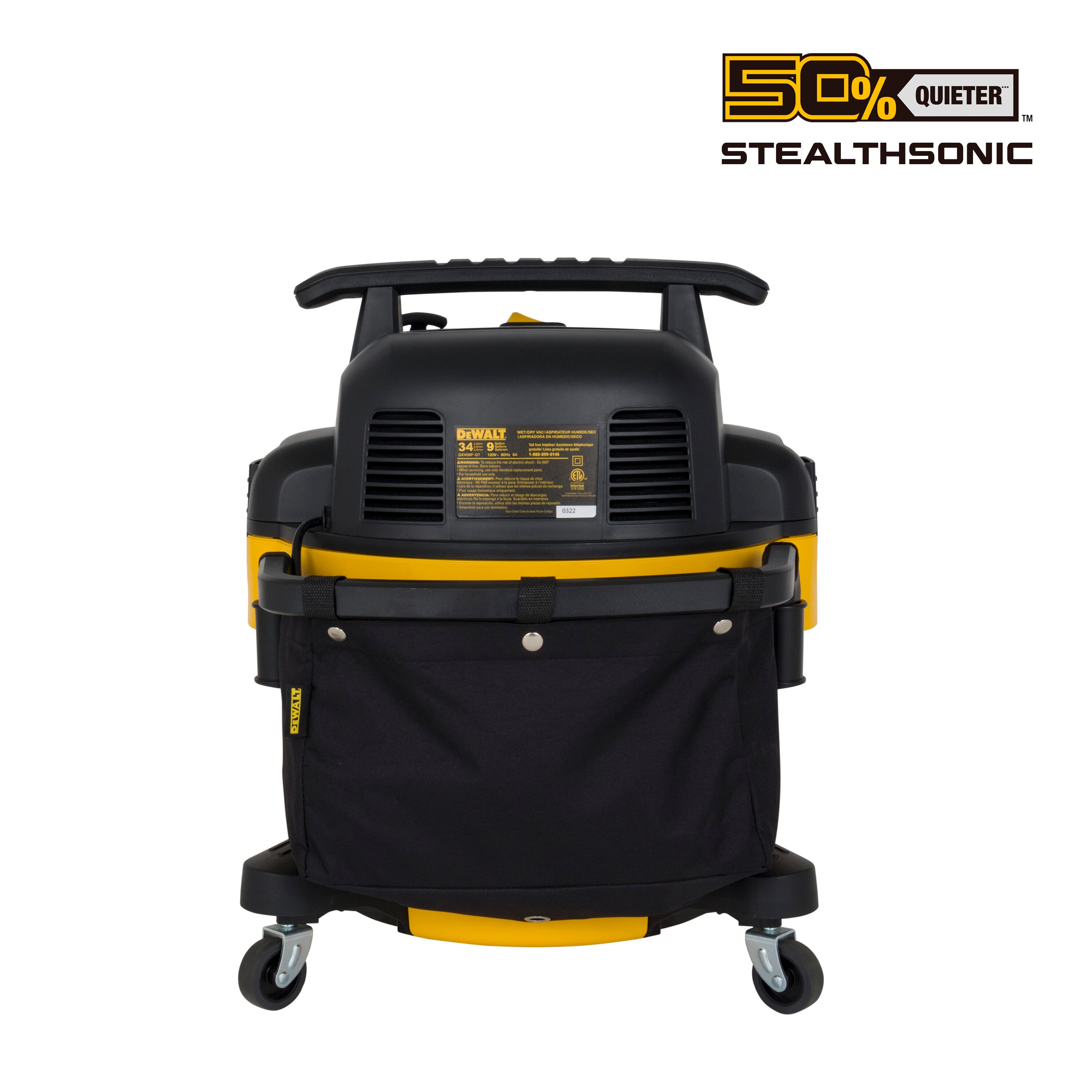 DEWALT Stealthsonic Quiet 9 Gallons 5 HP Corded Wet Dry Shop