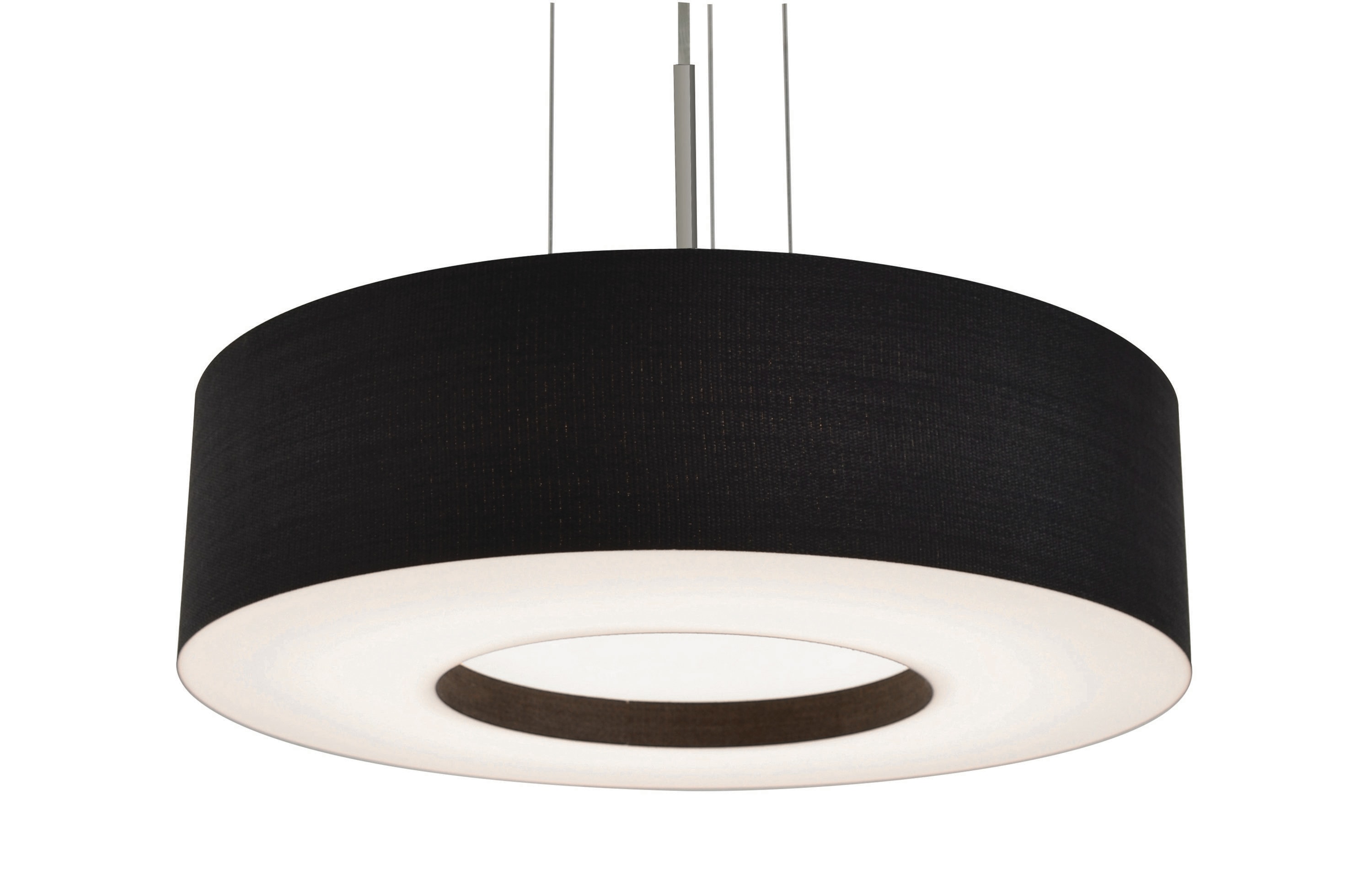 AFX MCP1932LAJUDSN-BK Montclair Satin Nickel Modern/contemporary Drum Integrated LED Medium Hanging Pendant light