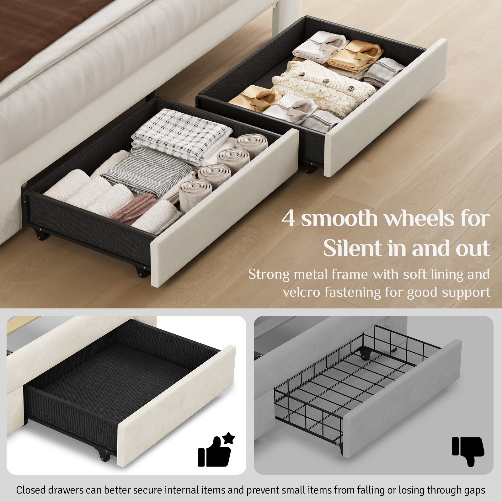 Belffin E08-B01040S Bed-Risers - View #12