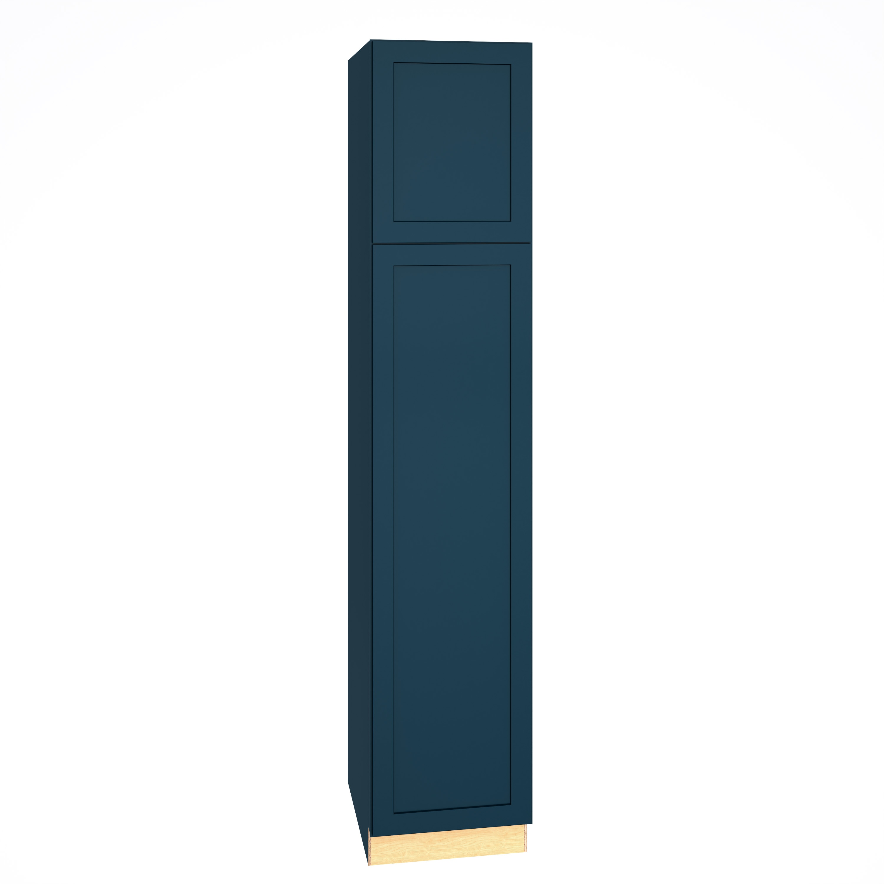Diamond Express Jamestown 18-in W x 90-in H x 24-in D Colt Brown Pantry Fully Assembled Plywood Cabinet (Recessed Panel Shaker Door Style)