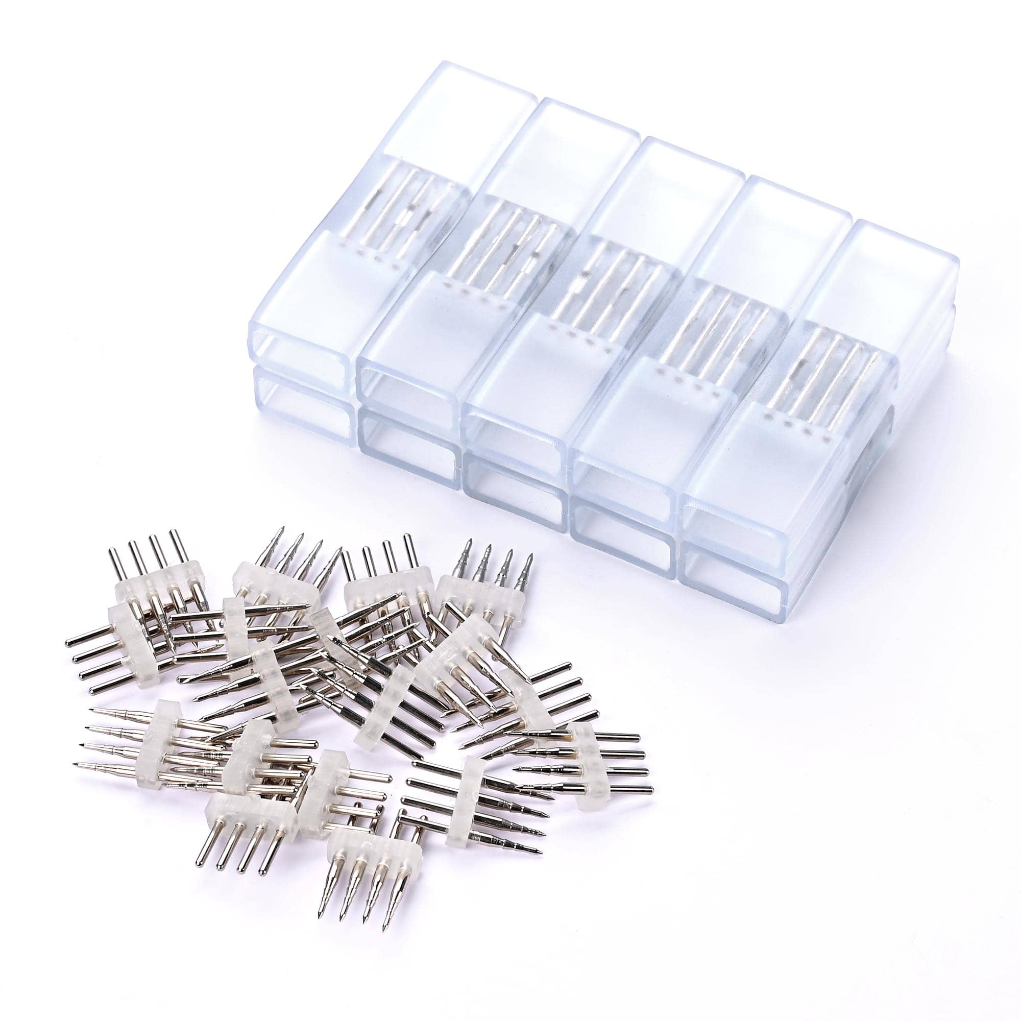 Yescom 11DSL03-PIN-10PCS-LO DEL-P03 10Pcs 4 Pin Connectors Compatible with Neon Models DEL-D50R  DEL-D100R  DEL-D150R