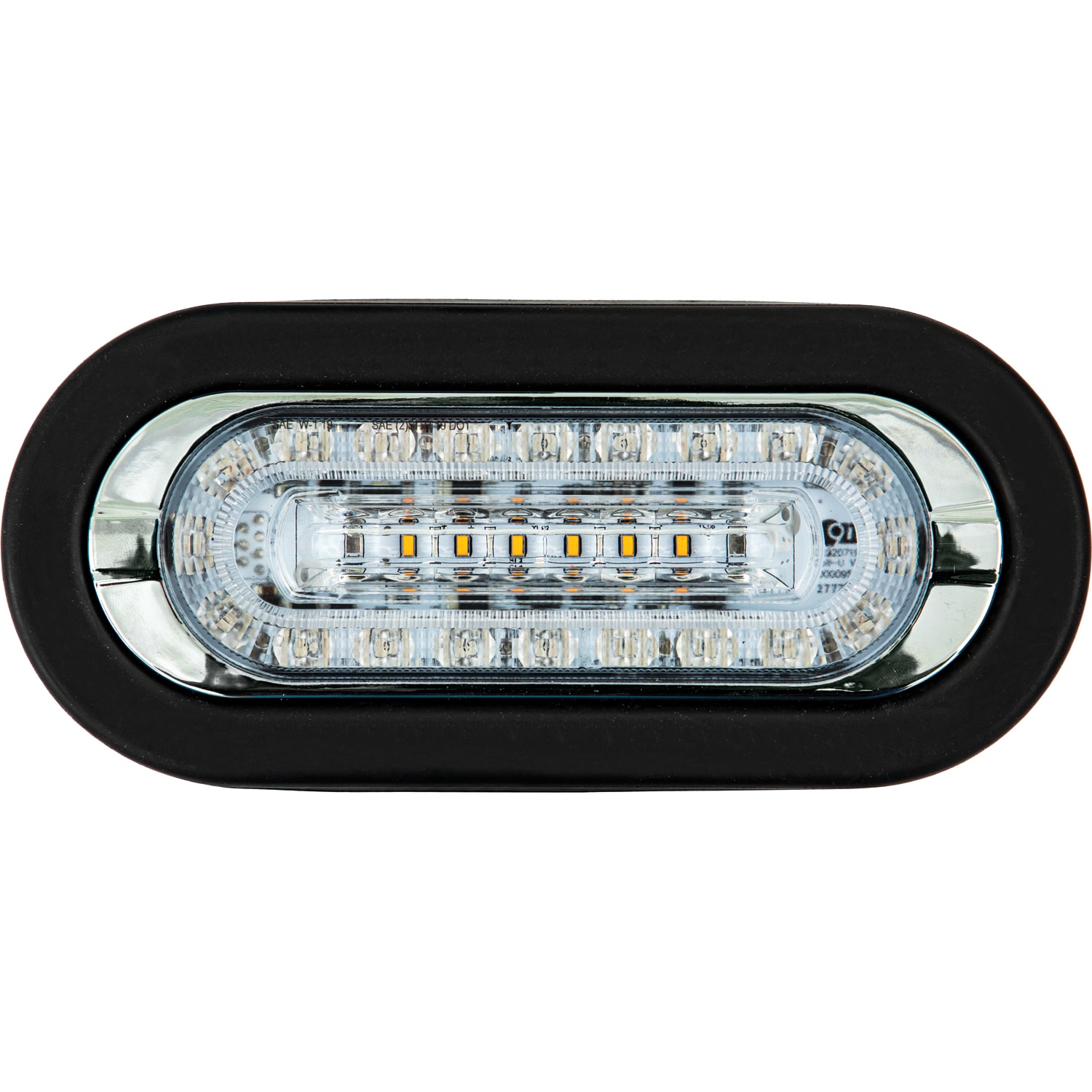Buyers Products 5626926 6 in. Combo LED Amber Marker with Amber/Green Strobe Light LED strobe light