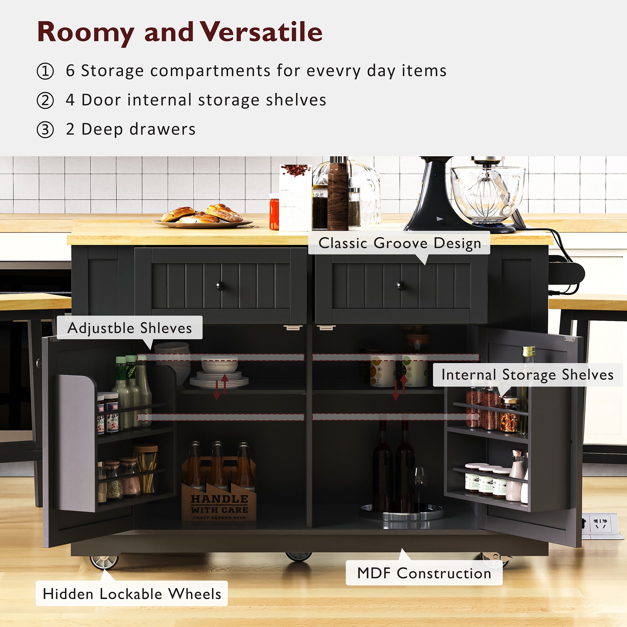 SINOFURN SYB260089BK Kitchen-Furniture - View #12