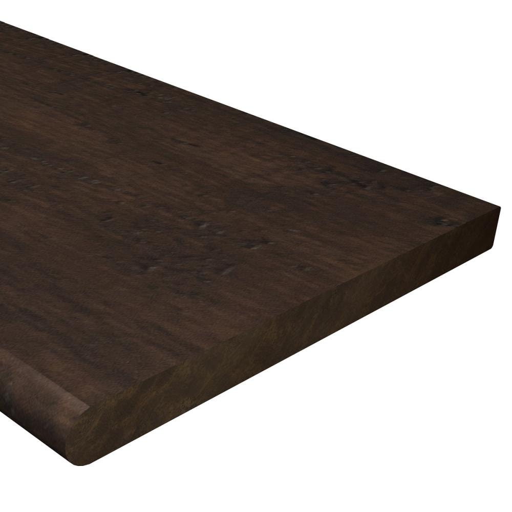 CALI 7103005317 Fossilized 48-in x 12-in x 1.06-in Bordeaux Bamboo Bullnose Stair Tread