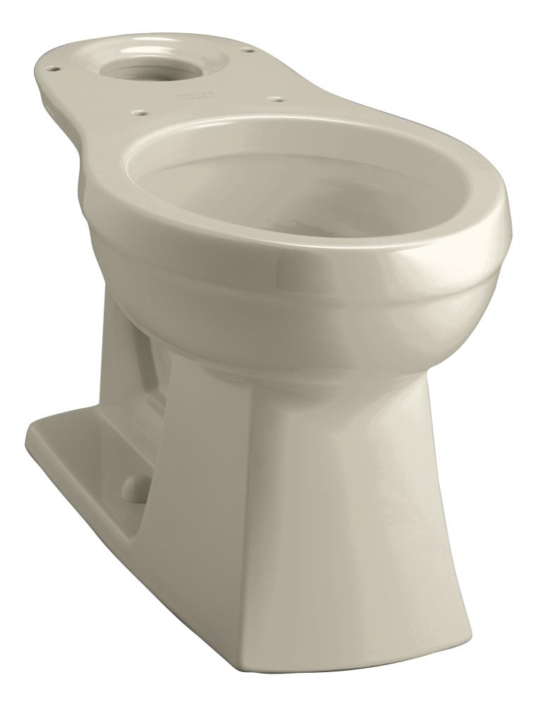 KOHLER Kelston Sandbar Elongated Chair Height Toilet Bowl 12-in Rough ...