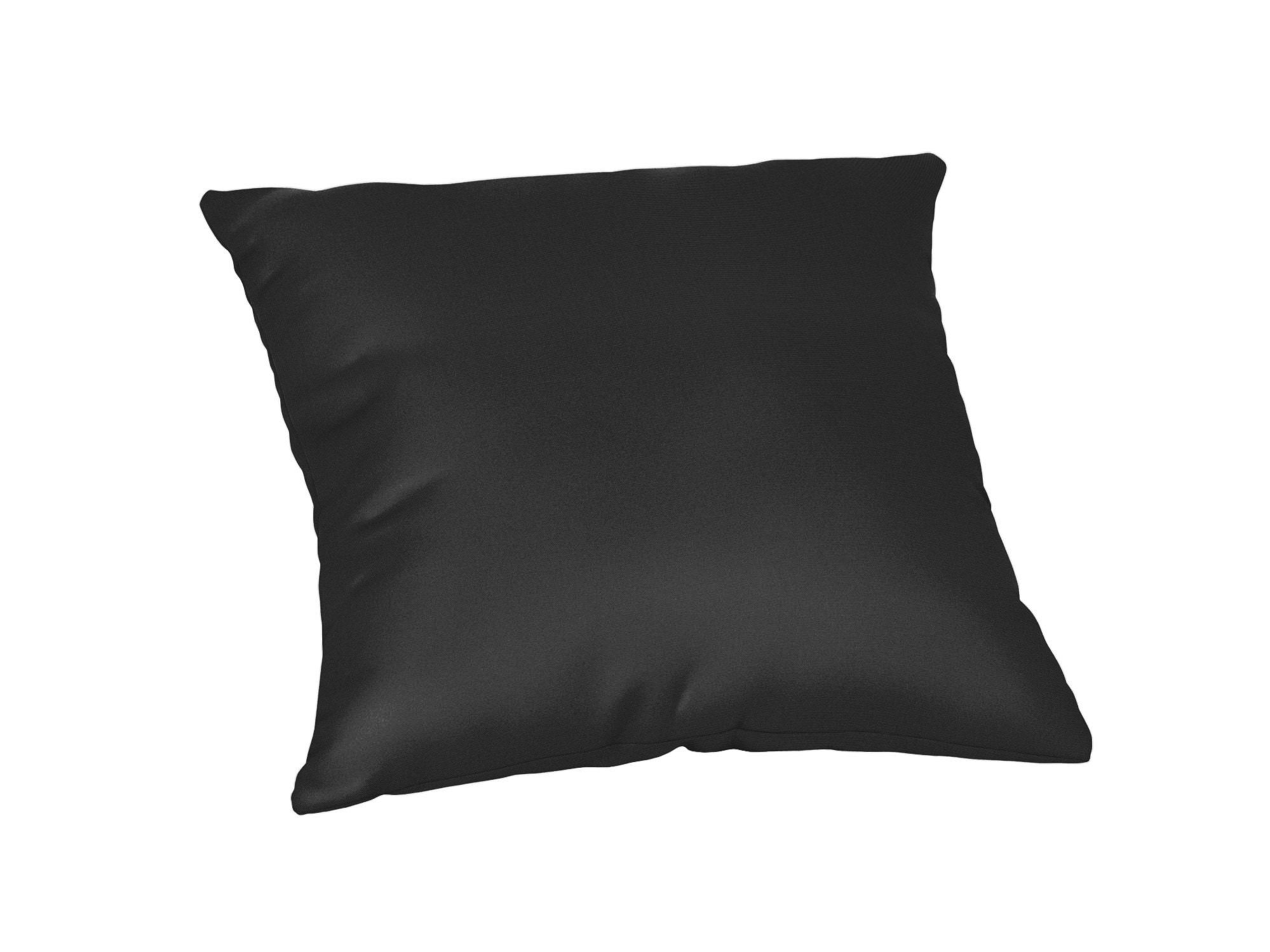 Sunbrella DS2820-3037 Pillows Solid Black Square Throw Pillow