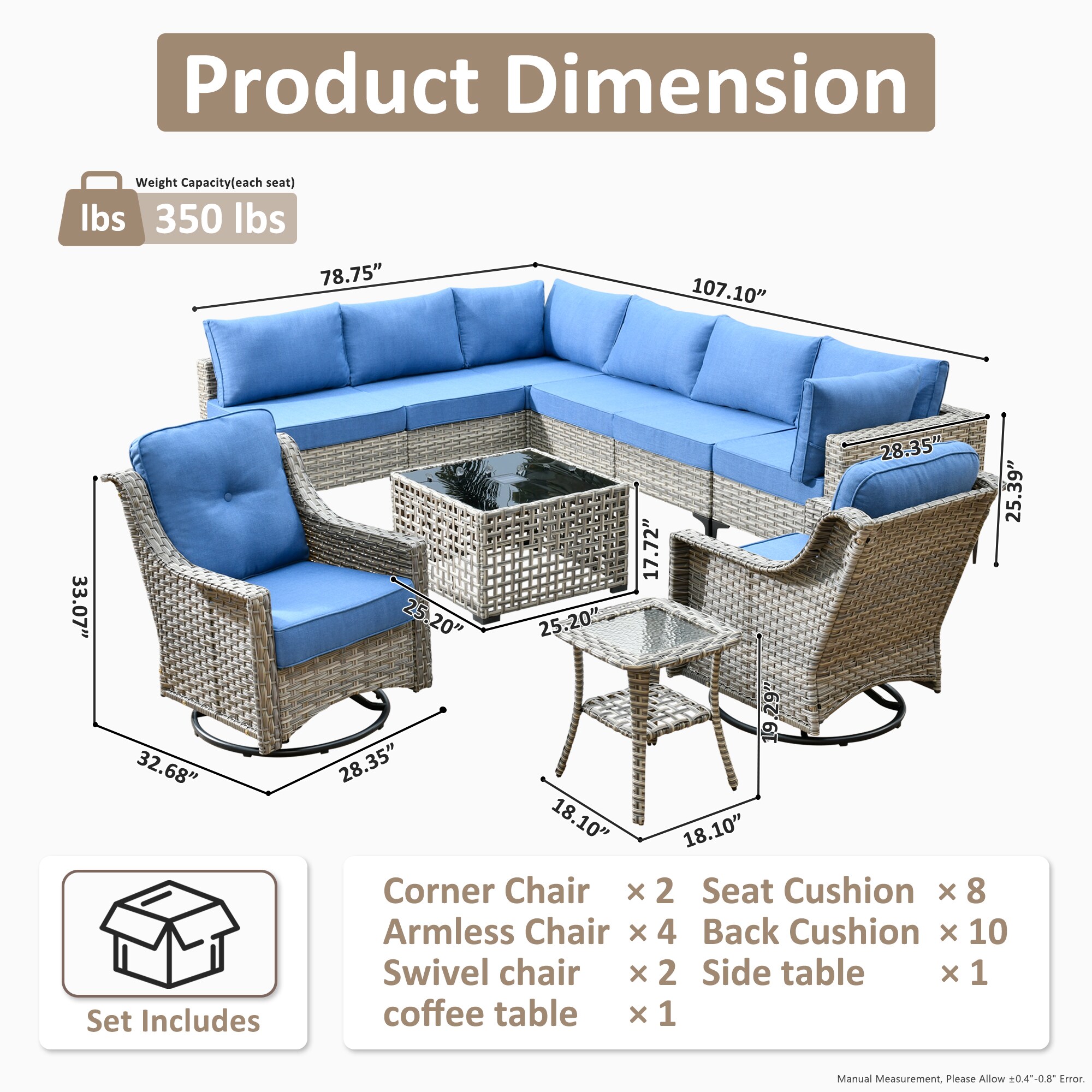 Ovios SK500YP Patio-Conversation-Sets - View #7