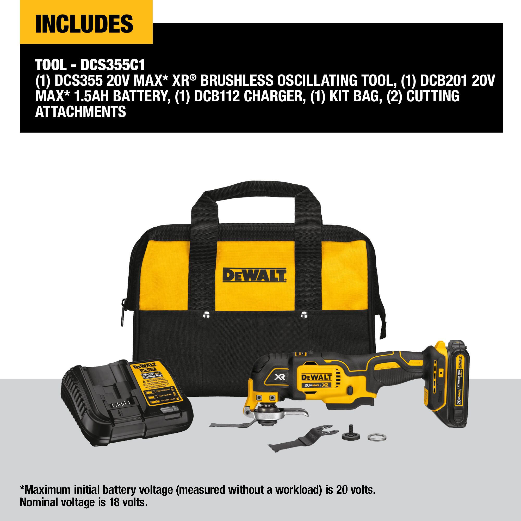 DEWALT DCS355C1 Oscillating-Tool-Kits - View #2