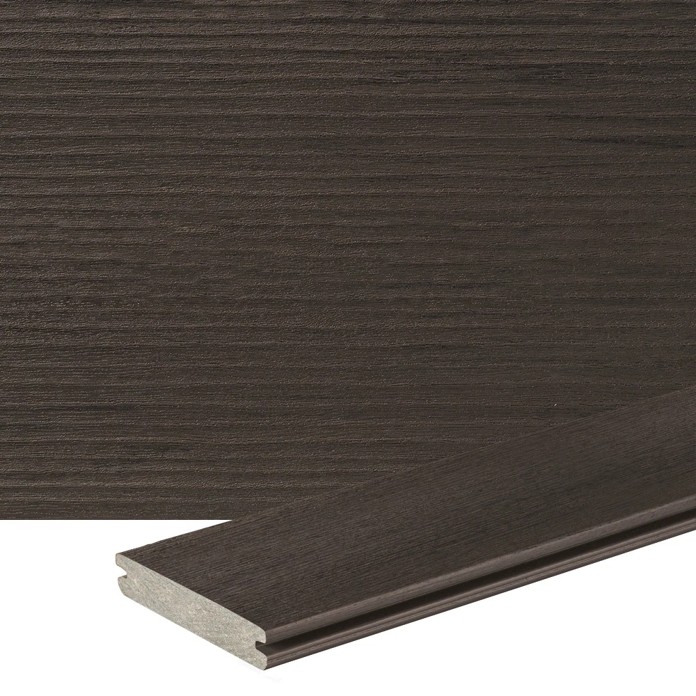 TimberTech LCGV5412E Legacy 1-in x 6-in x 12-ft Espresso Grooved Composite Deck board