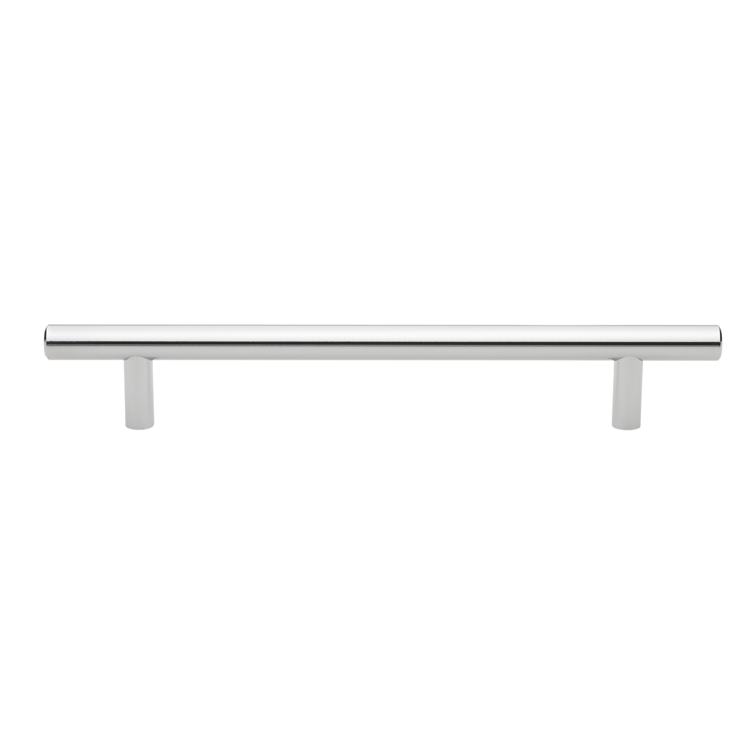 GlideRite Hardware 5003-160-PC-10 6-5/16 in. Center-to-Center Polished Chrome Modern Cabinet Hardware Handle - 5003-160-PC