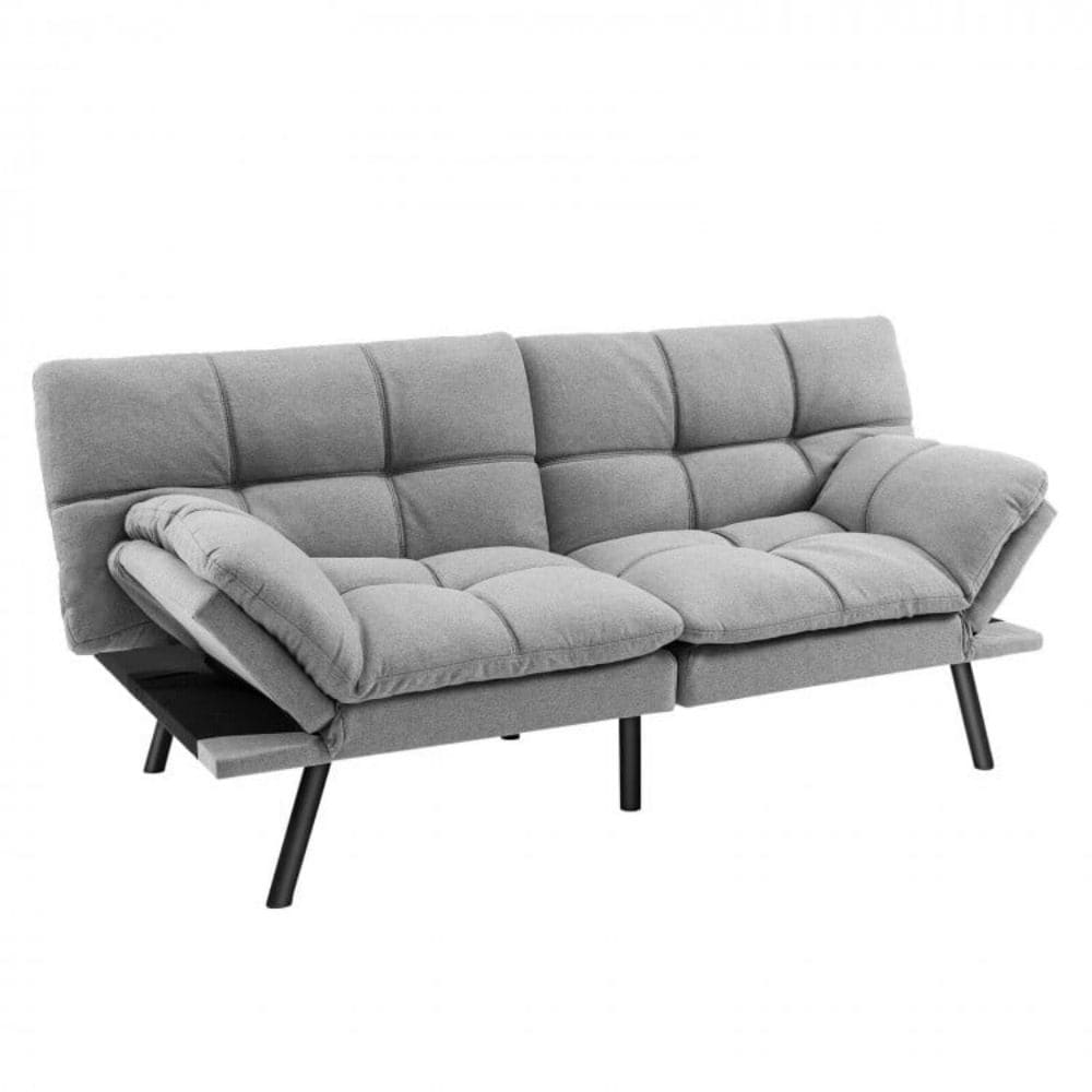 LIVIZA INS-10326GR Gray Contemporary/Modern Faux leather Sofa bed