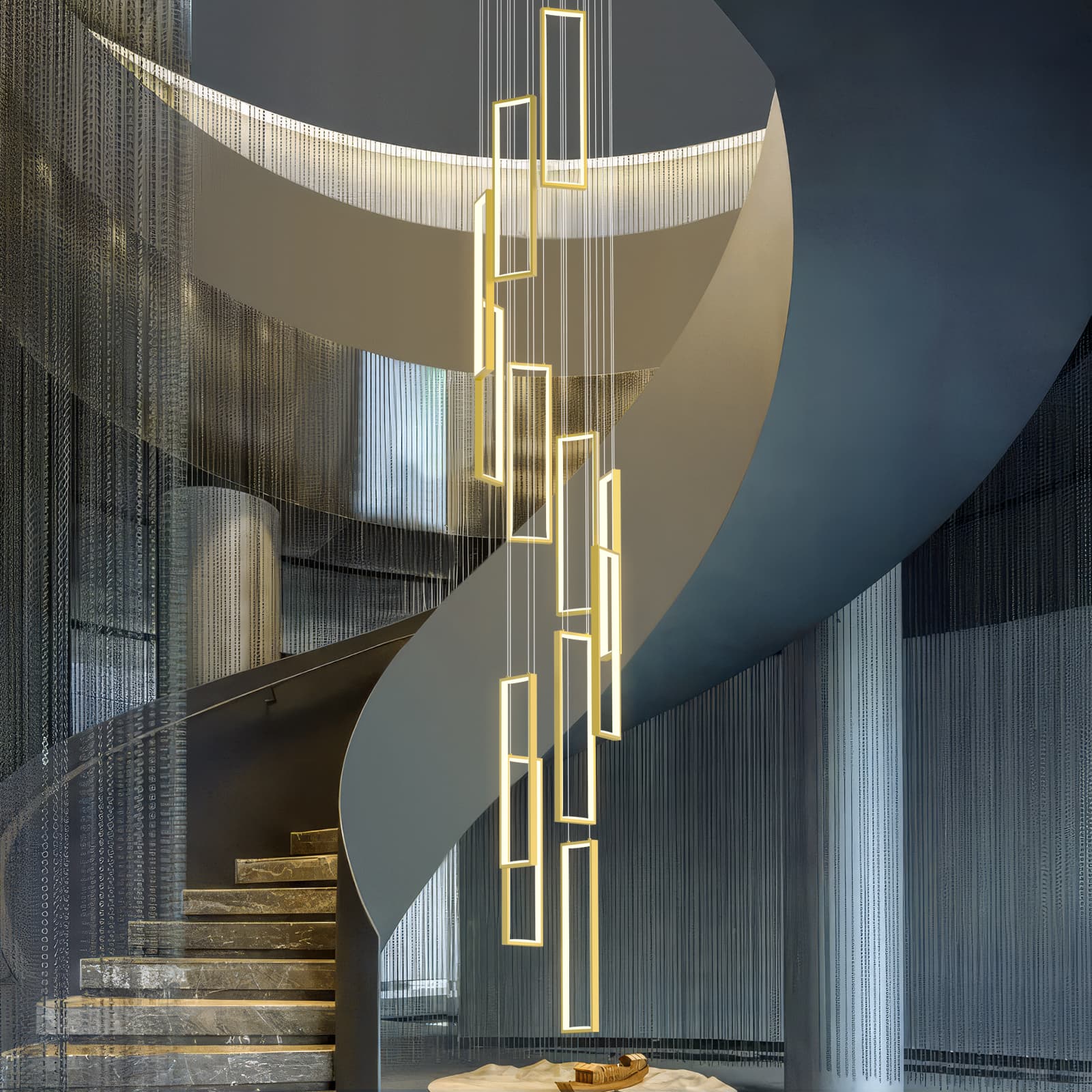 ZHLLMQ JP-205-12C-GOLD Pendant-Lights - View #4