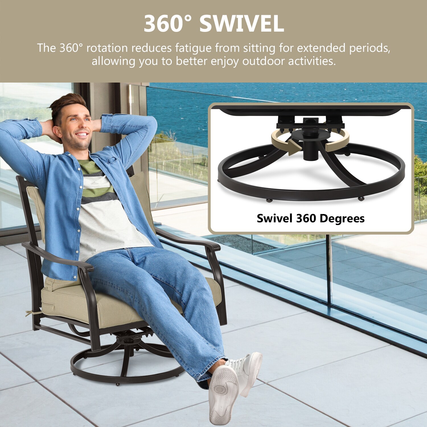 Aoodor A280-PKABN Patio-Chairs - View #5